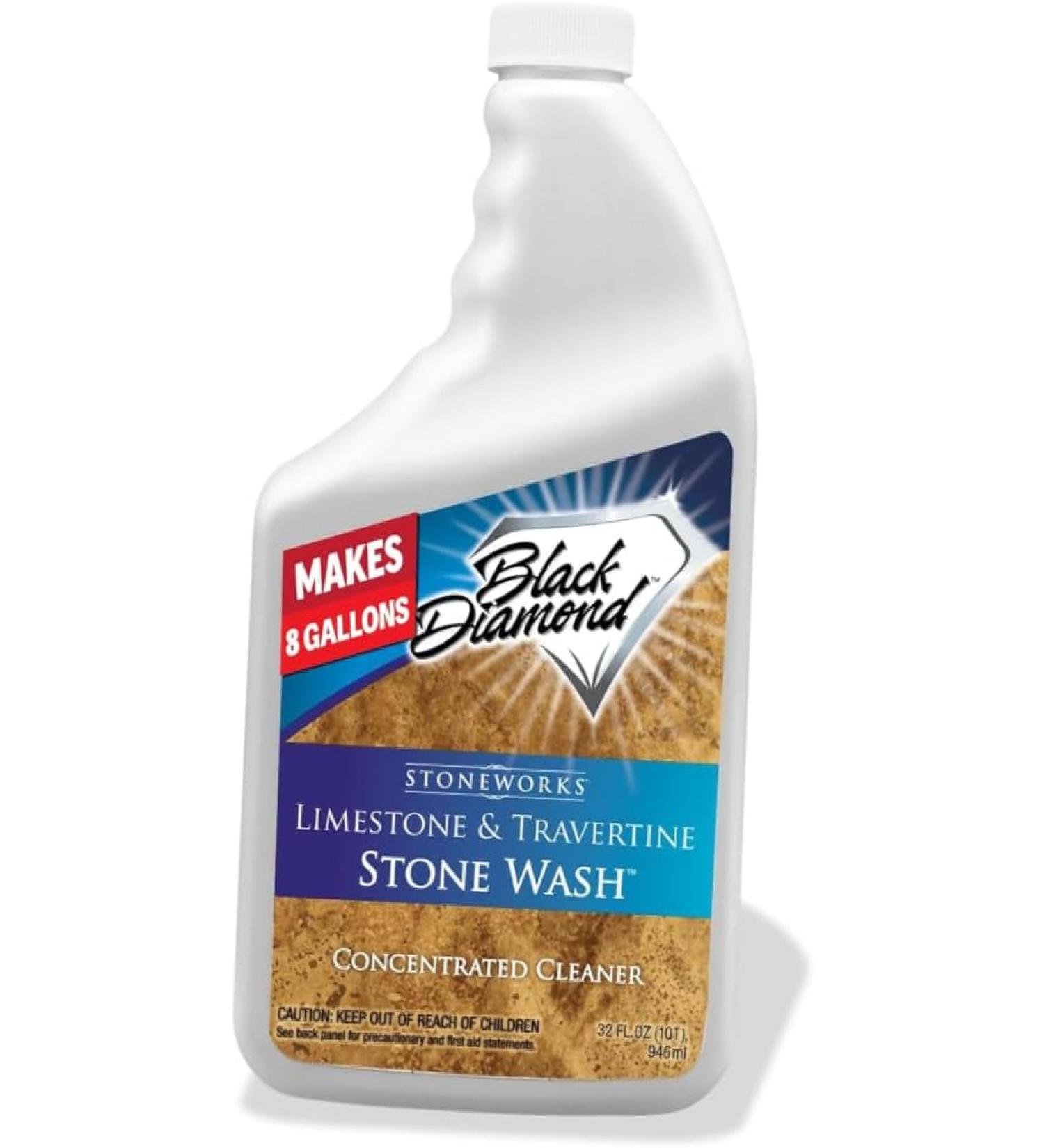 Black Diamond Stoneworks Limestone and Travertine Floor Cleaner Natural Stone honed or tumbled surfaces Concentrated Ph - 32 Fl Oz - Buy Online on GoSupps.com