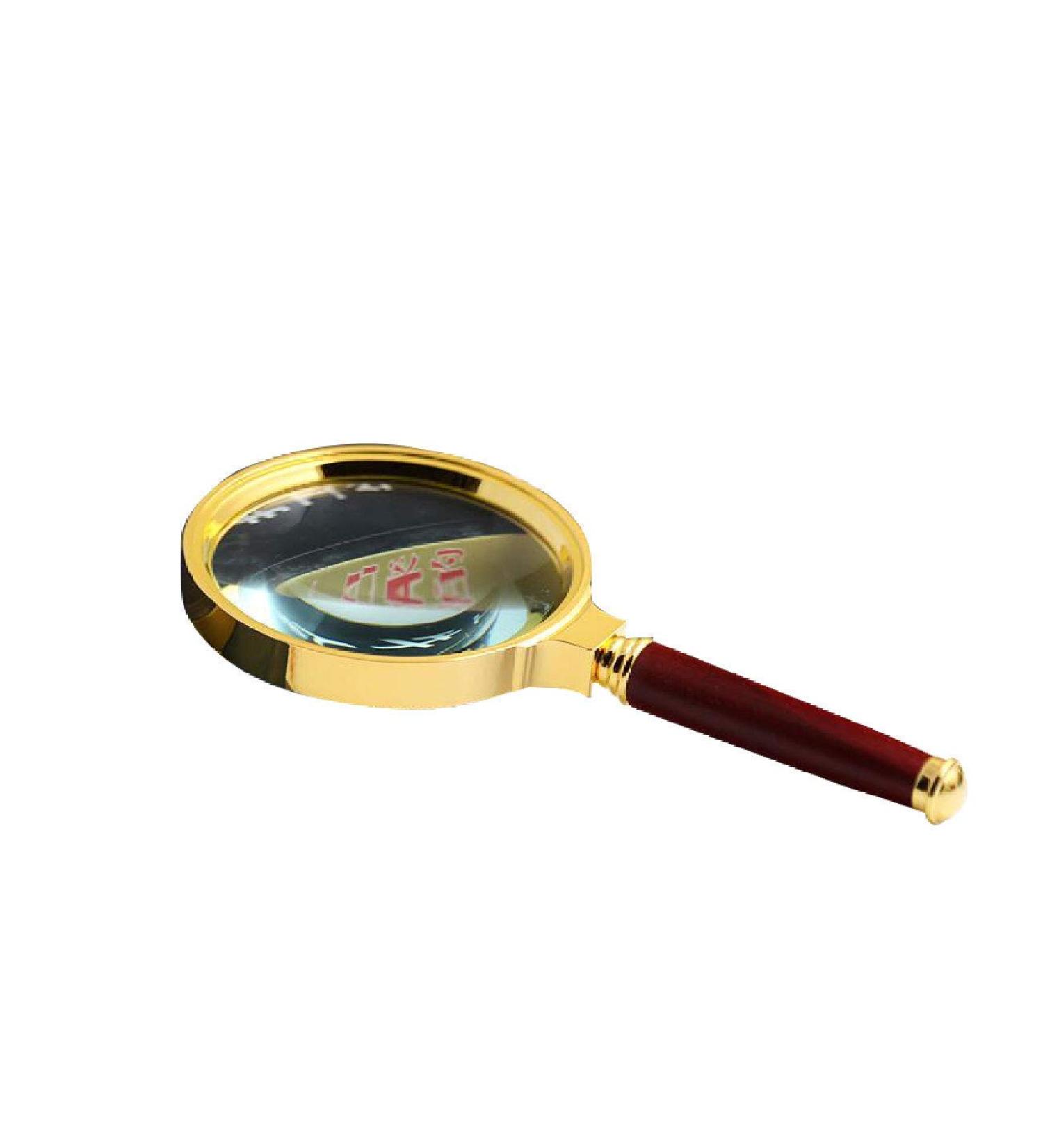 Portable Handheld Magnifier 10 Times Glass Reading Magnifier 80mm Optical Lens Reading Tool Books Newspaper Map Stamp Coin Made in China - Buy Online on GoSupps.com