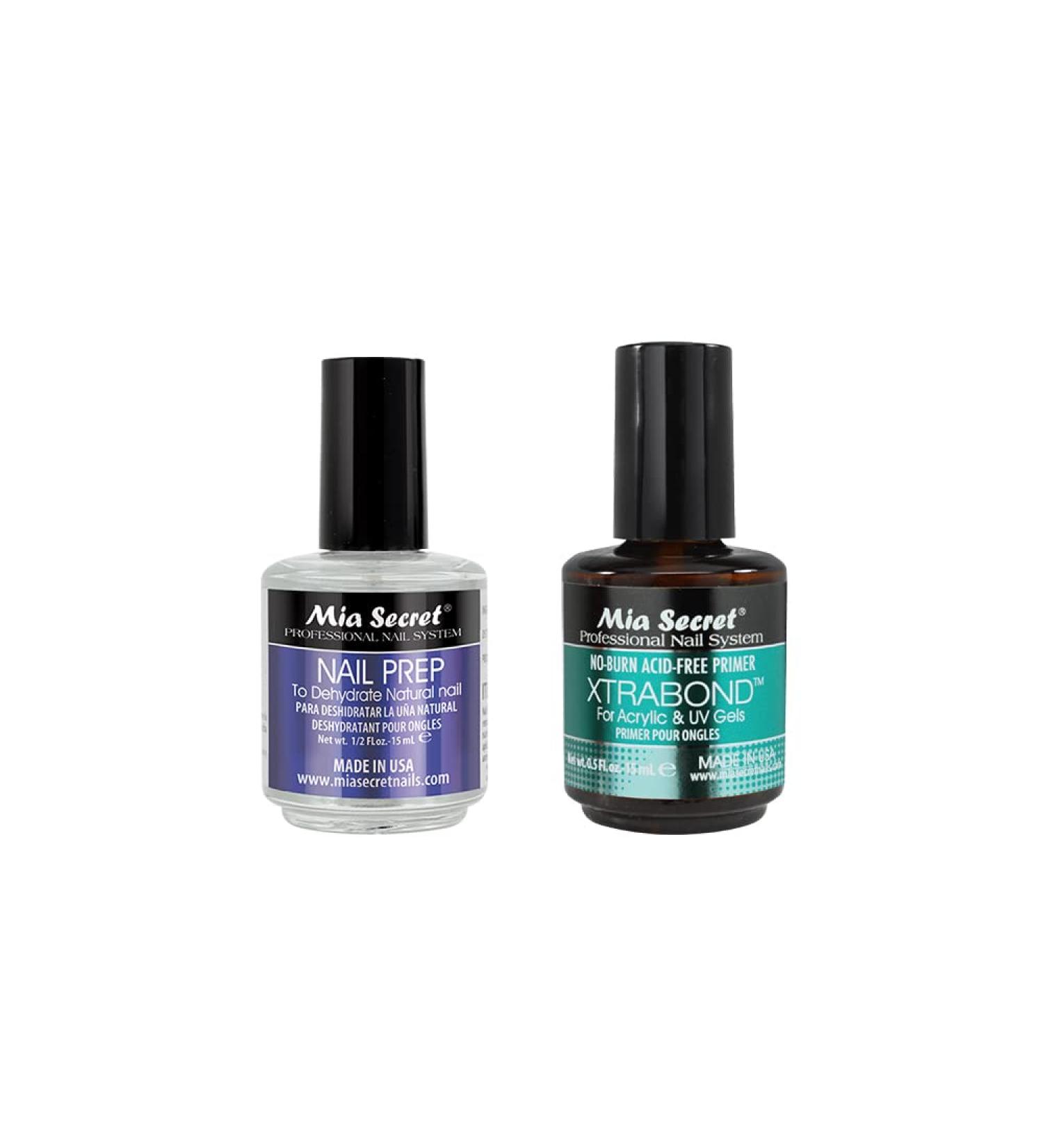 Mia Secret Professional Nail Prep pH Balance Dehydrator & XtraBond Acid-Free Primer 0.5 oz + - Buy Online on GoSupps.com