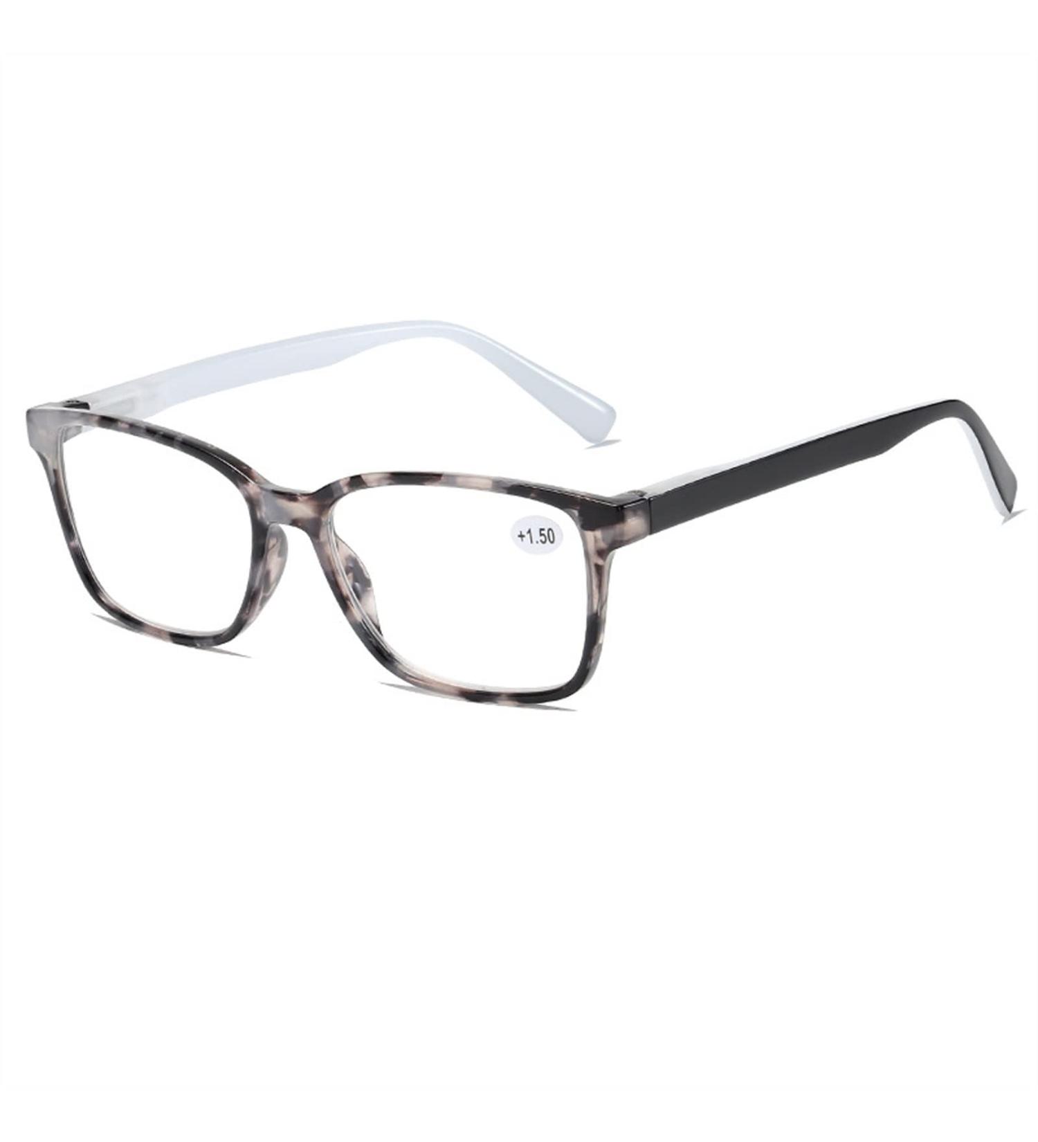 Shop Edgun Blue Light Blocking Reading Glasses for Men & Women | White Bean Flower Frame +2.5 | Anti-Eye Strain Spring Hinges - Buy Online on GoSupps.com