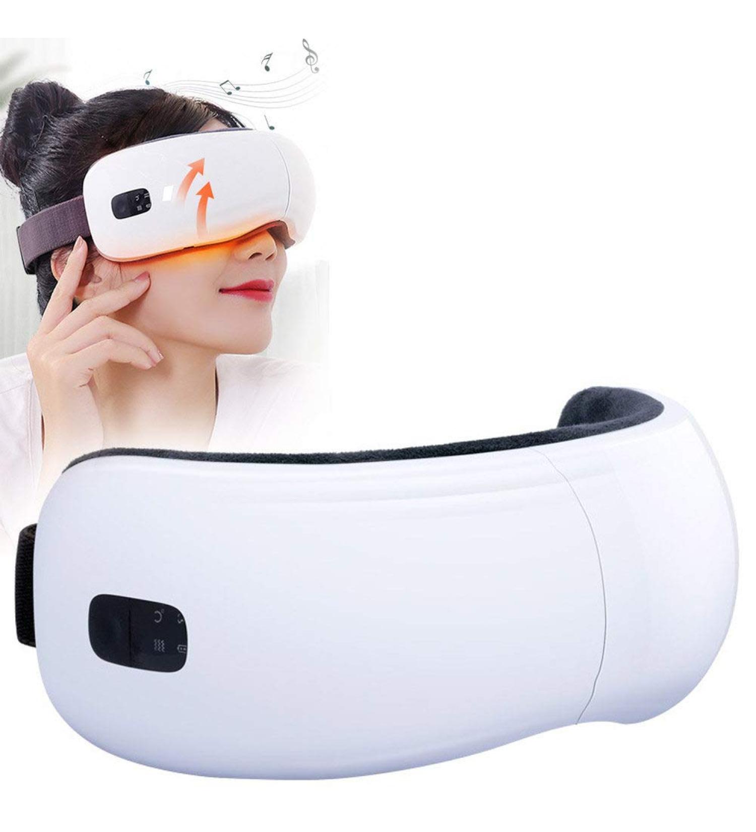 HGJDKSJ Eye Massager - Airbag Kneading Warm Compress 5 Modes Bluetooth Music Foldable Design to Relieve Eye Fatigue & Sinus Pressure - International Shipping Available - Buy Online on GoSupps.com