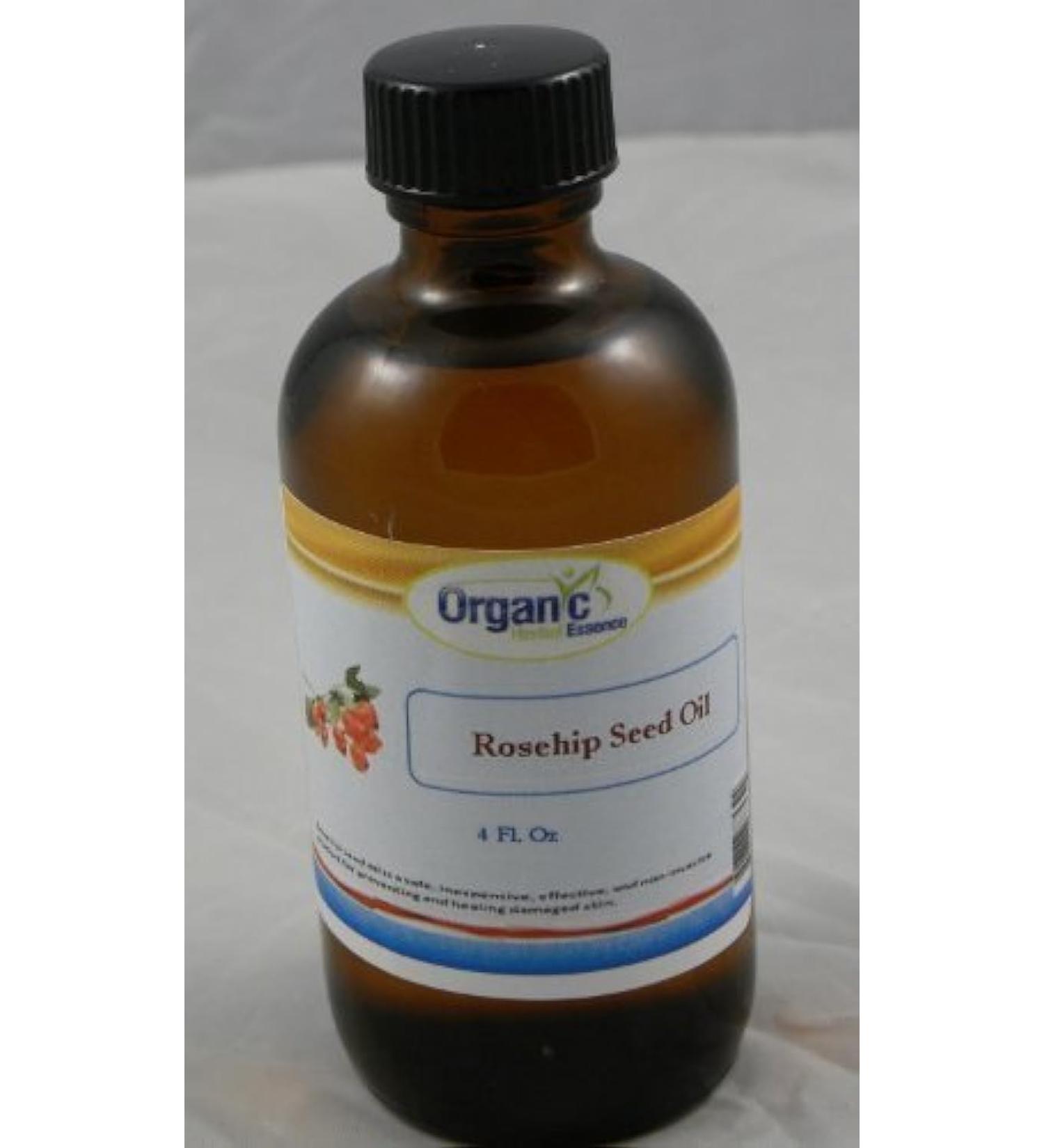 Organic Rosehip (Rose Hip) Seed Oil - 100% Pure 120 ml (4Oz) by SaaQin