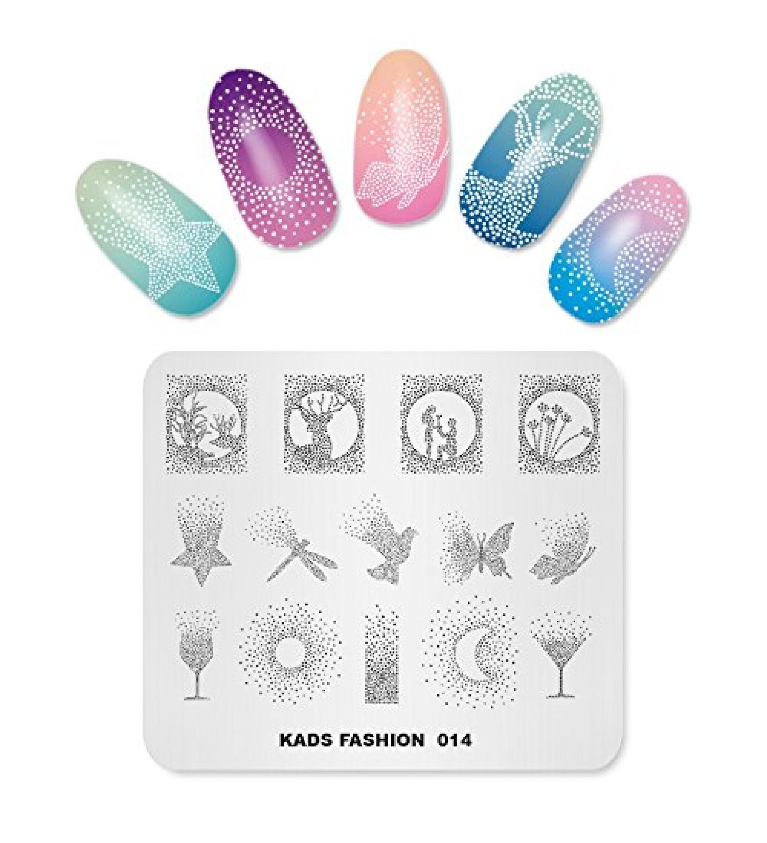 Alexnailart Nail Art Stamping Templates - Star Noon Butterfly Design (FA014) - Buy Online on GoSupps.com