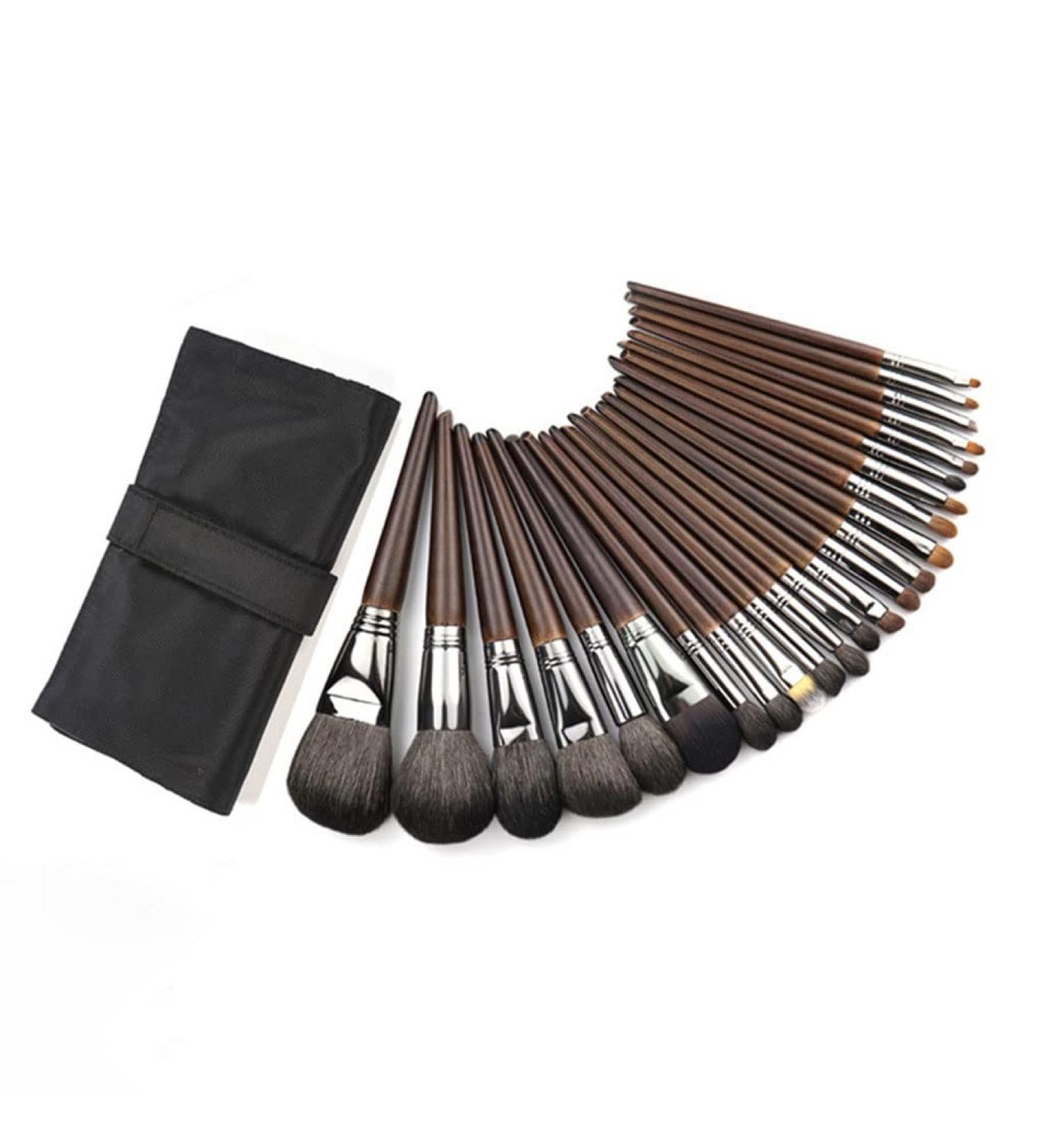 Buy Portable 24-Piece Makeup Brush Set | Beauty Tools & Brushes for Flawless Application | International Shipping - Buy Online on GoSupps.com
