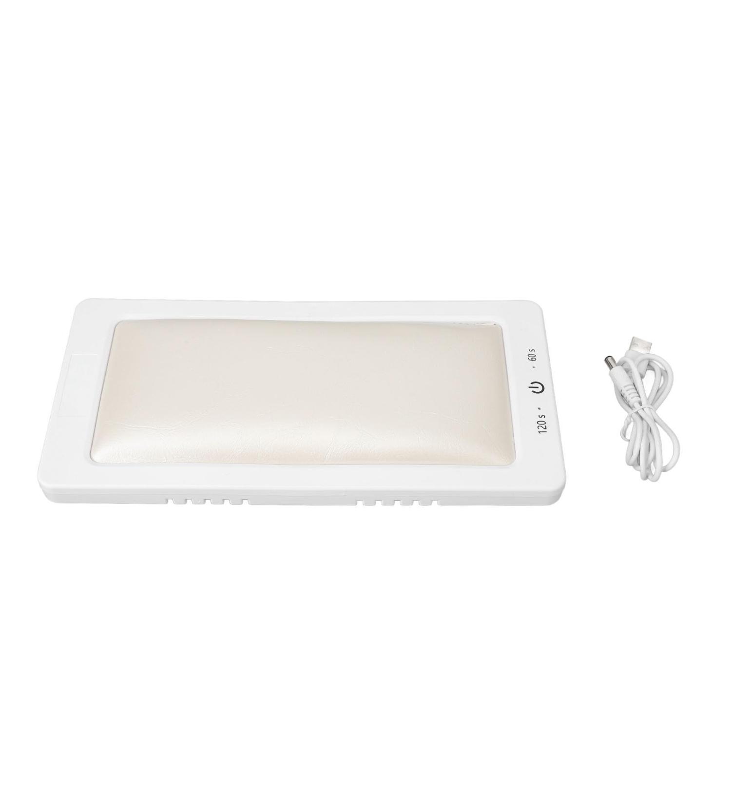 Foldable Nail Gel Dryer 27 Light Chips Quick Drying Hand Pillow 2 Stroke Nail Polish Curing Lamp for Home DIY (White) - Buy Online on GoSupps.com
