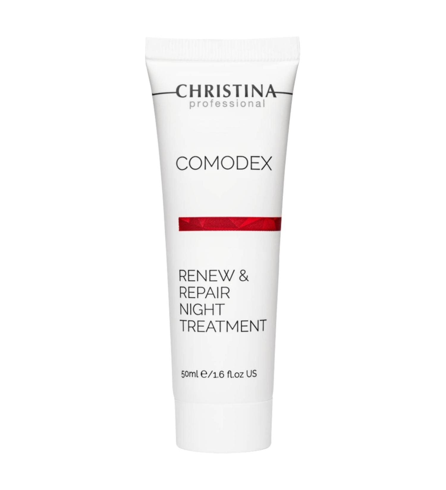 CHRISTINA Comodex Renew & Repair Night Cream | Retinol & Salicylic Acid for Oily & Combination Skin | 50ml - Moisturize & Tighten - Buy Online on GoSupps.com