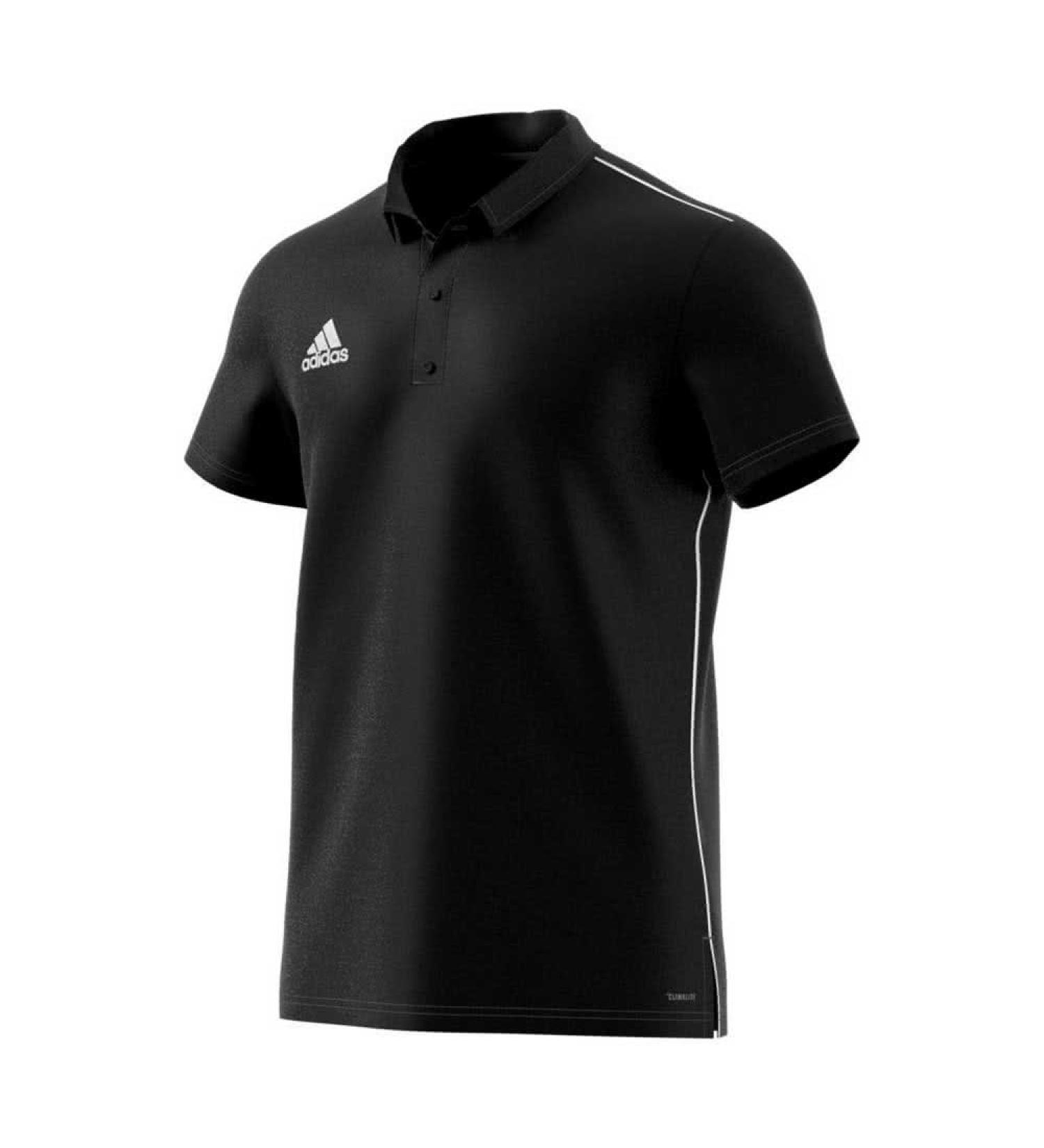 adidas Core18 Polo and T-Shirt Unisex Kids 152 Black/White