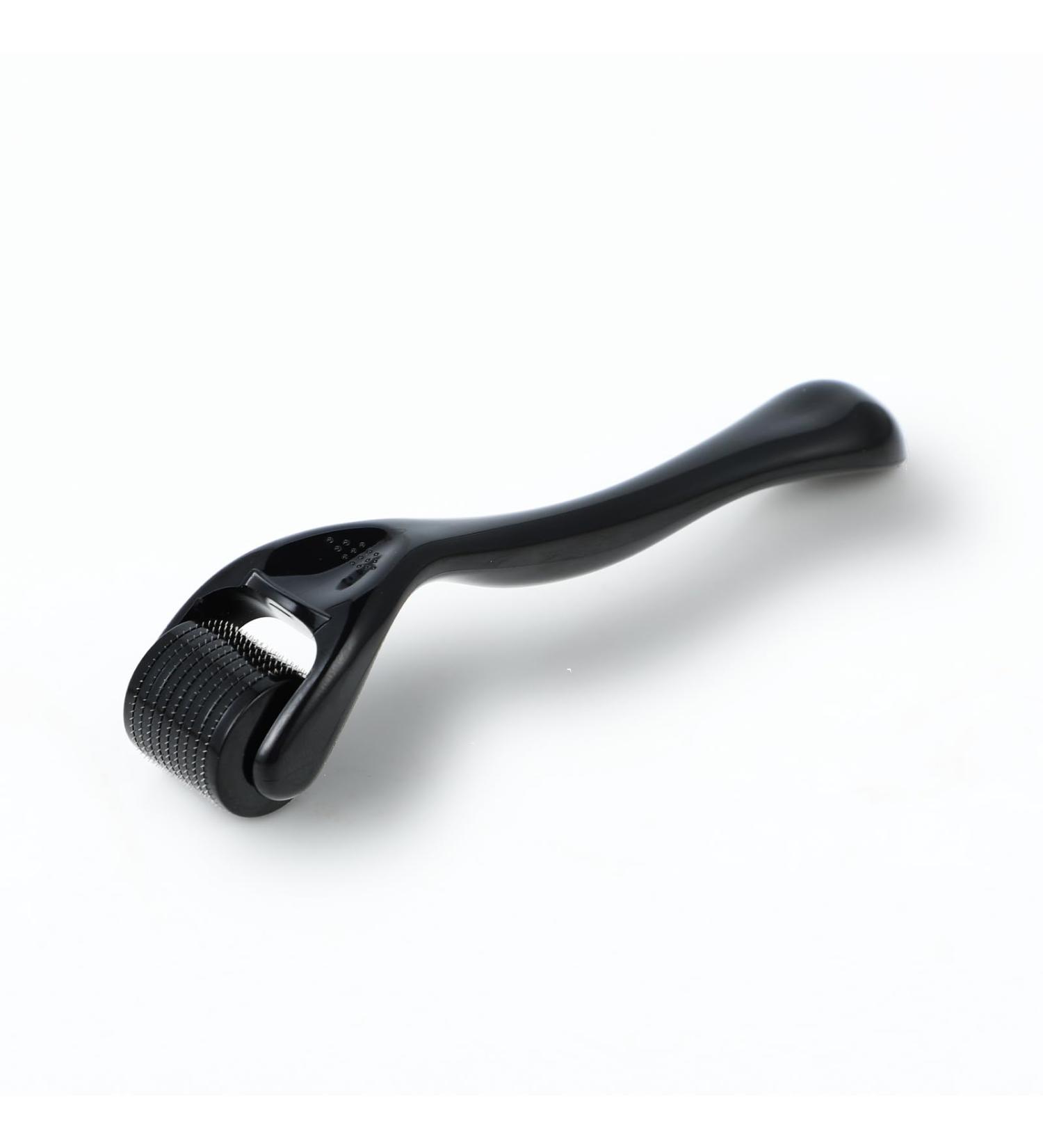 Salubohum Dermaroller Micro-Needle Roller Hair Dermaroller 0.5mm with 540 Microneedles Stainless Steel Suitable for Skin Care Hair Growth and Beard (Black) - Buy Online on GoSupps.com