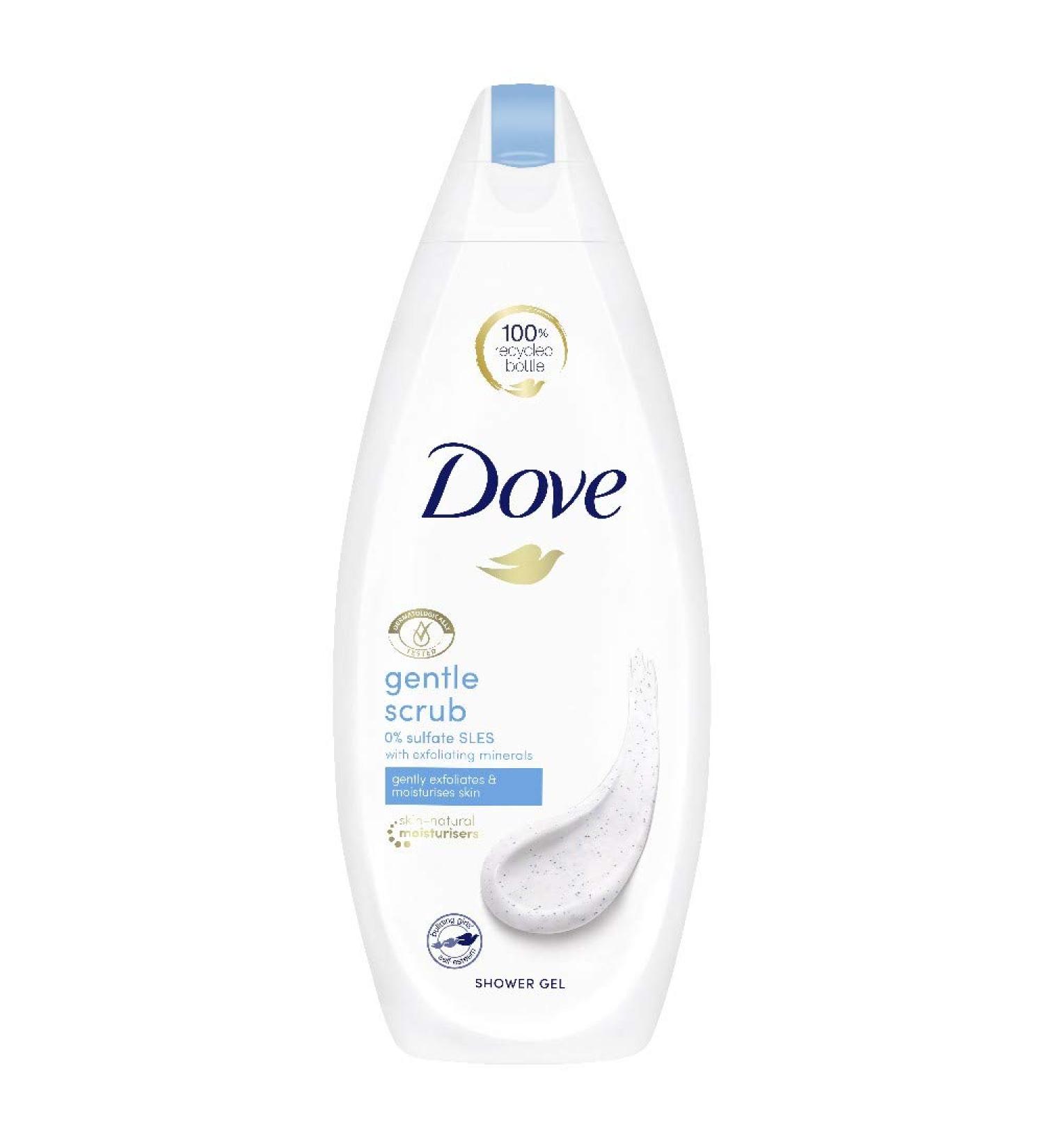 Dove Gentle Exfoliating Body Wash 250ml - Gently Cleanses and Exfoliates for Soft Skin - Buy Online on GoSupps.com