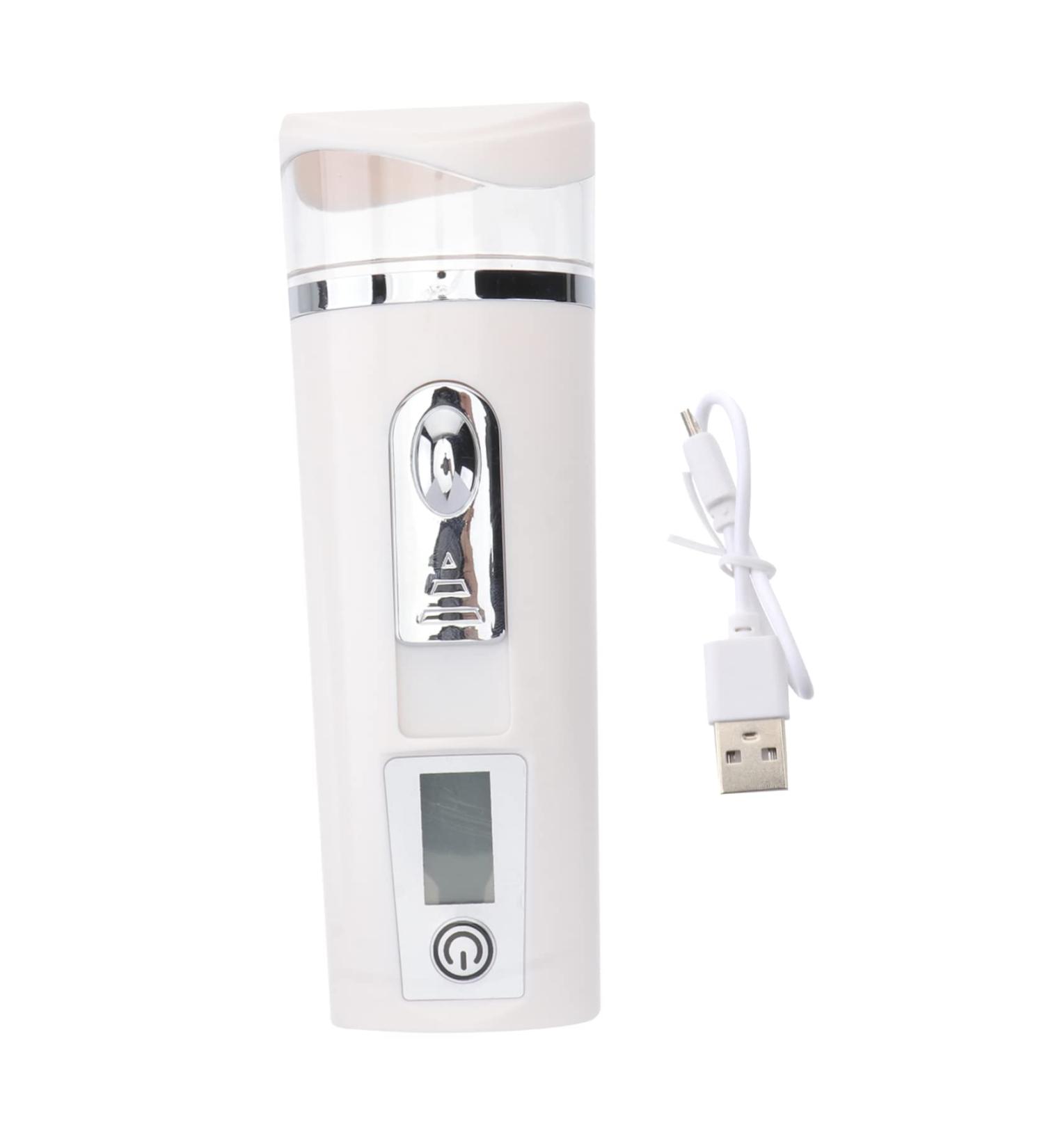 BIUDECO Hydrating Instrument Face Sprayer Portable Facial Mister Fog Humidifier Handheld Steamer White Abs - Buy Online on GoSupps.com