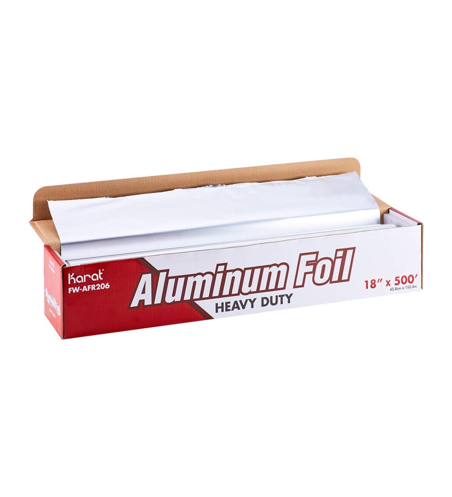 18 x 500 Heavy Duty Aluminum Foil Roll - Karat FW-AFR206 - Buy Online on GoSupps.com