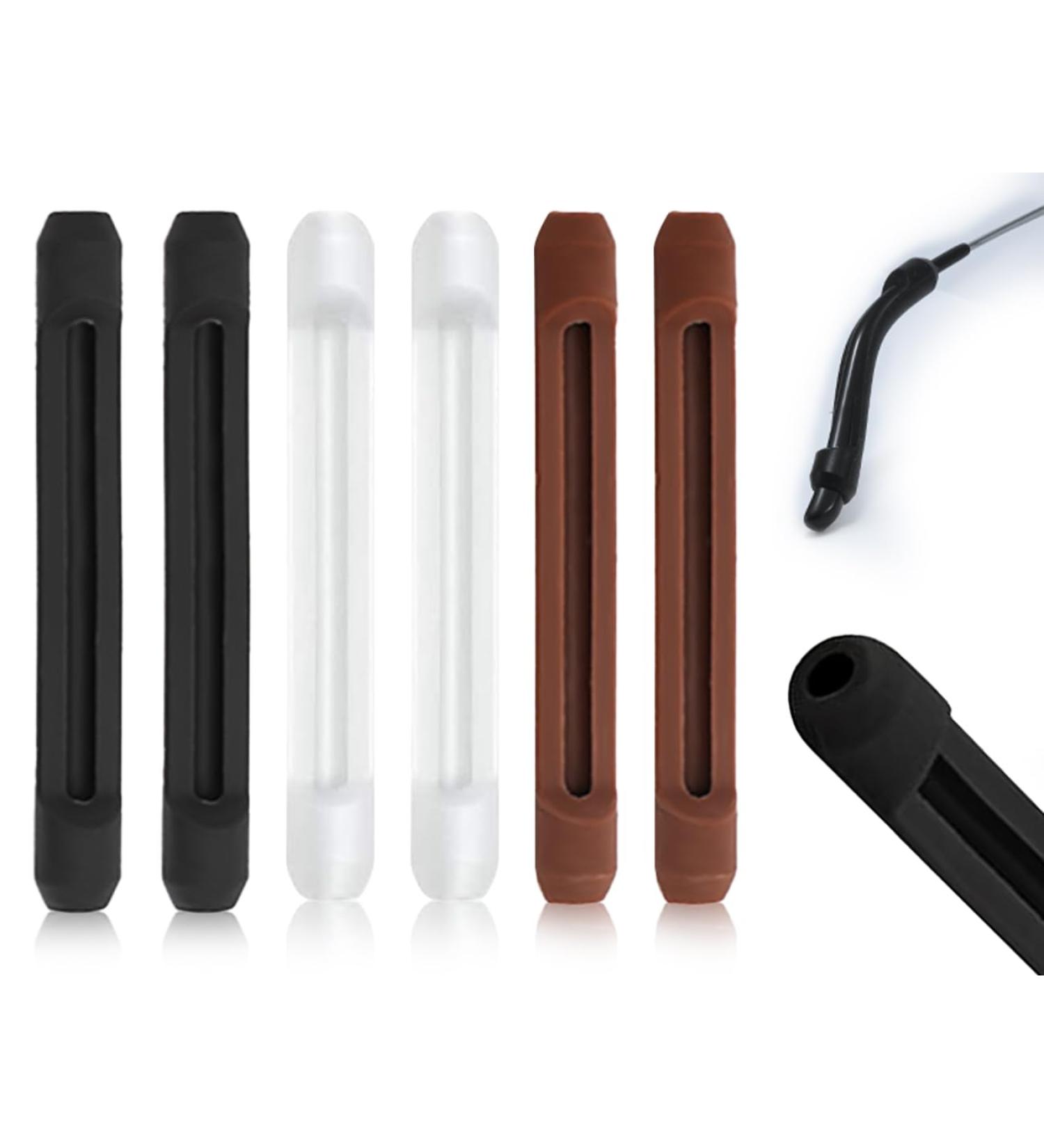 Buy Zooetway 6-Piece Silicone Glasses Bracket Set | Anti-Slip Elasticity Ear Hook Caps for Running Sports | Universal Fit (Black Brown Transparent White) - Buy Online on GoSupps.com