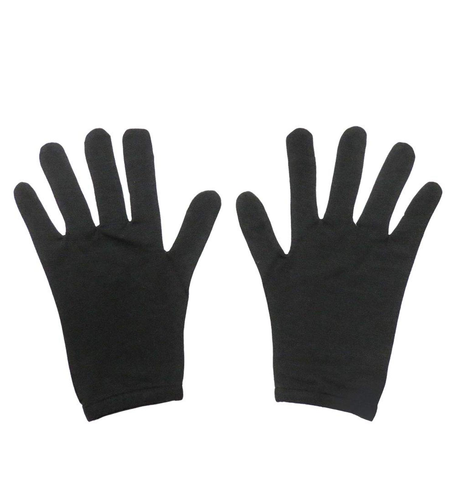 Edenswear Tencel Moisturising Gloves for Kids - Small Black with Zinc | International Shipping - Buy Online on GoSupps.com