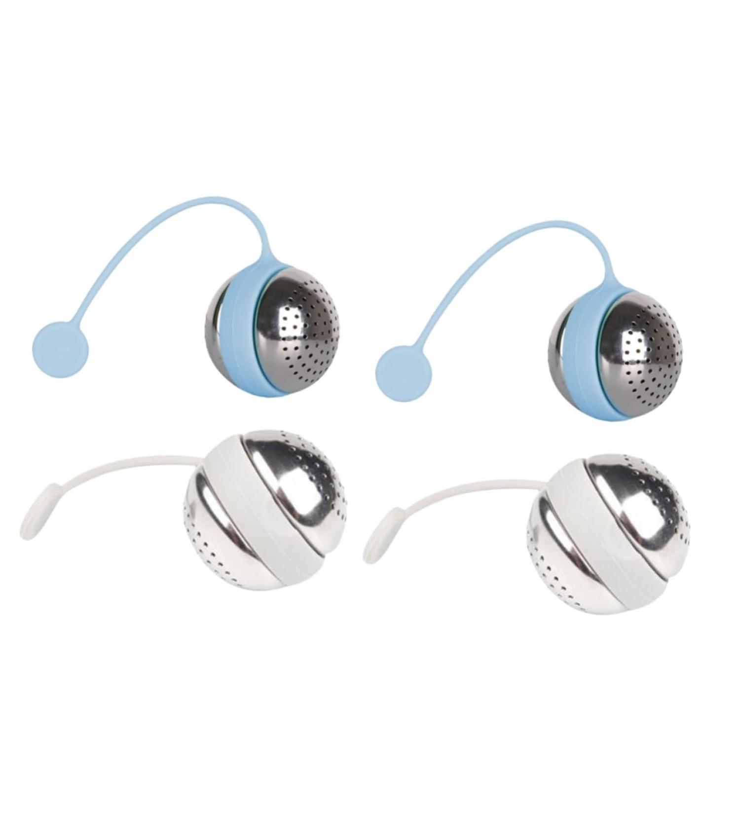 Ciieeo 4 Pcs Tea Infusing Ball Tea Infuser Filter Stainless Steel 4.8*4.8CMx2pcs As Shownx2pcs - Buy Online on GoSupps.com