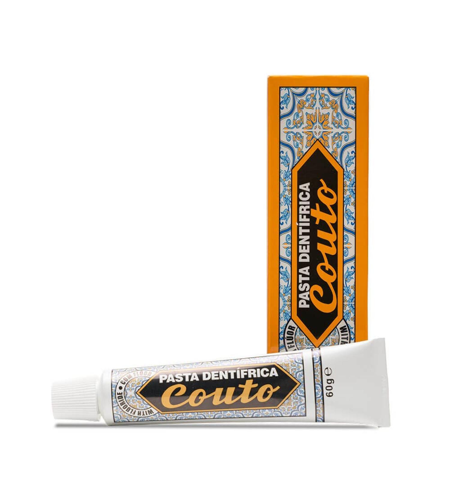 Couto Toothpaste with active fluoride and calcium (3-pack: 3 x 60 g) - New