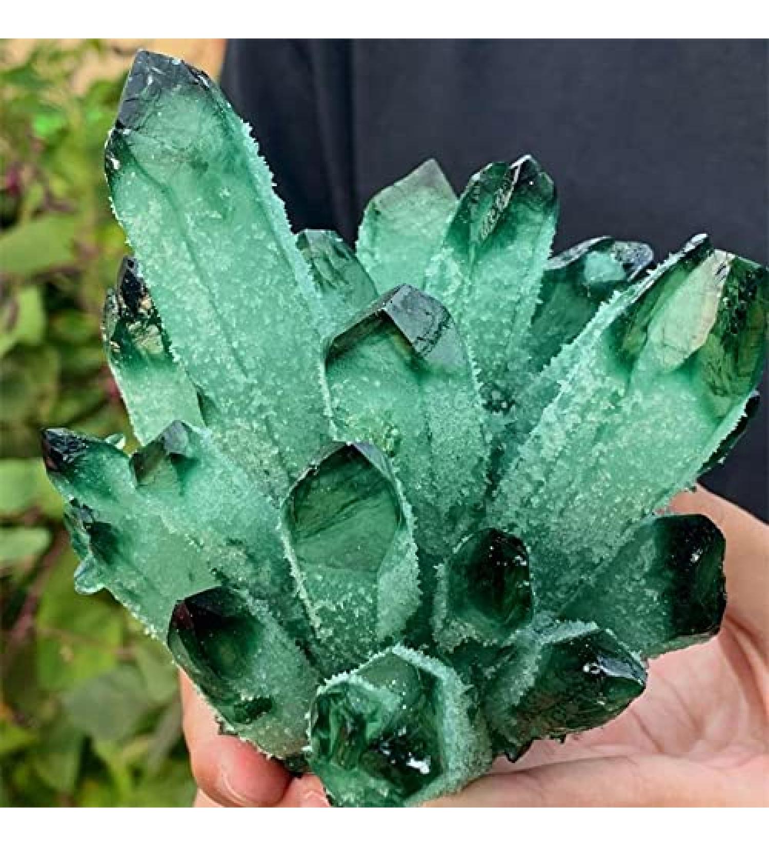 Crystals Stones Natural Green Transparent Crystal Cluster Stone ore Stone Decoration Home Goods (Size : 550-600g) - Buy Online on GoSupps.com