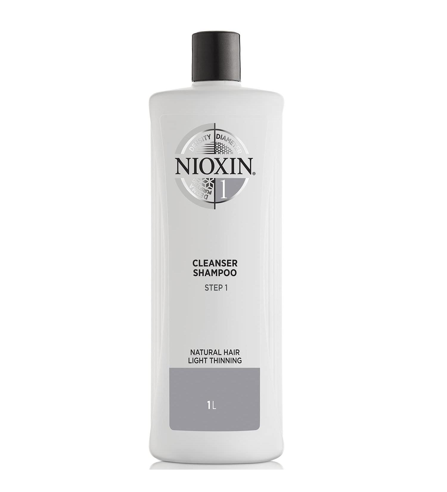 Nioxin System 1 Hair Treatment Kit for Natural Hair with Light Thinning - Scalp Therapy & Thickening Shampoo 1L - Buy Online on GoSupps.com