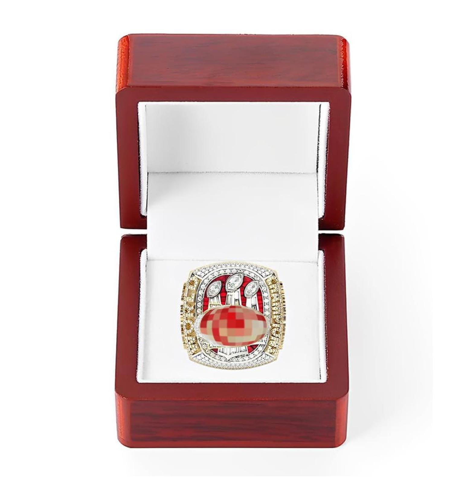 2022-2023 NFL Championship Ring Replica - Chiefs Souvenir Gift for Men & Alumni | Rugby Collectibles - Buy Online on GoSupps.com