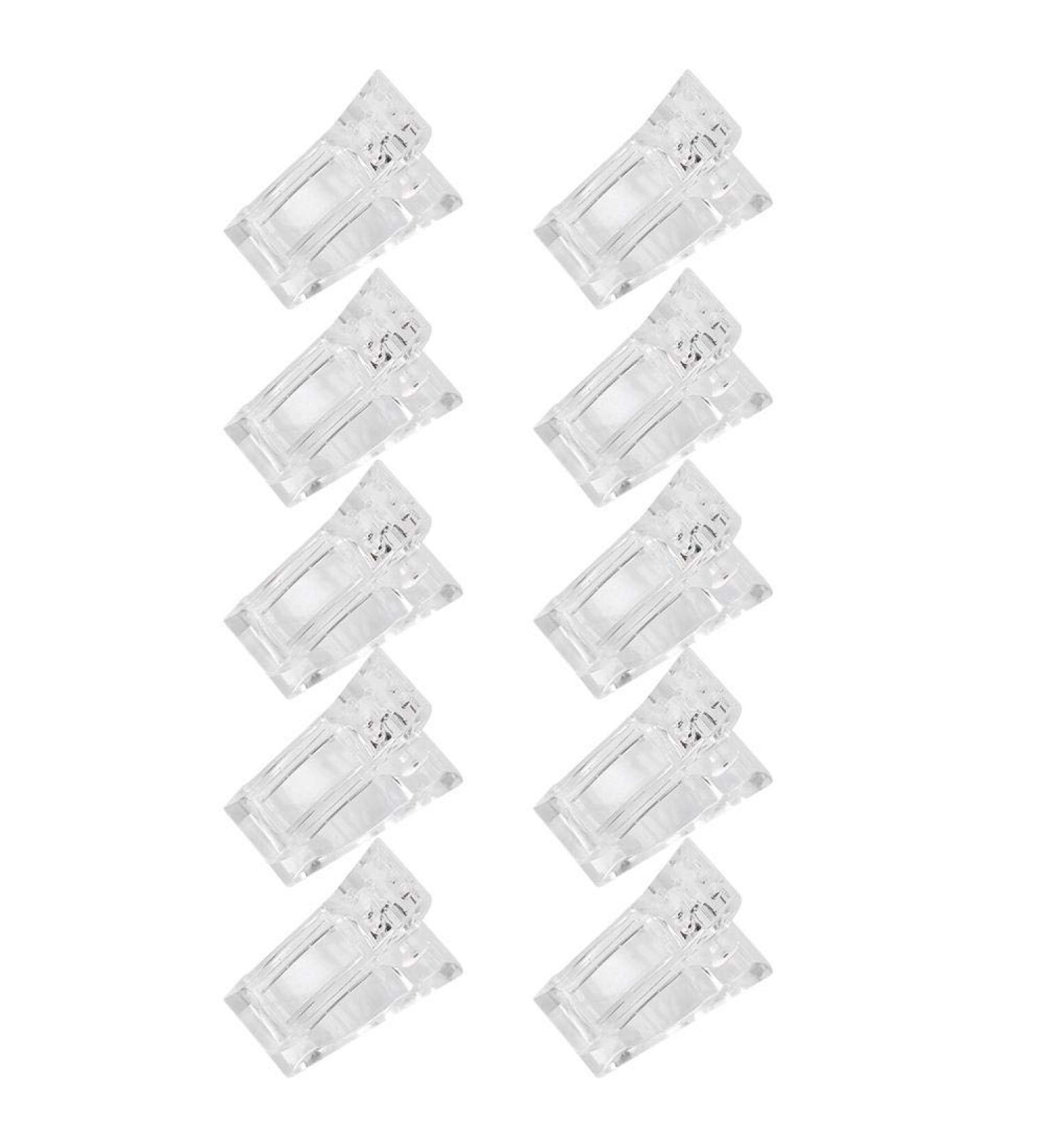10pcs Nail Tips Clips for Poly Gel - Quick Building Form Clips & Accessories for DIY Manicure - Buy Online on GoSupps.com