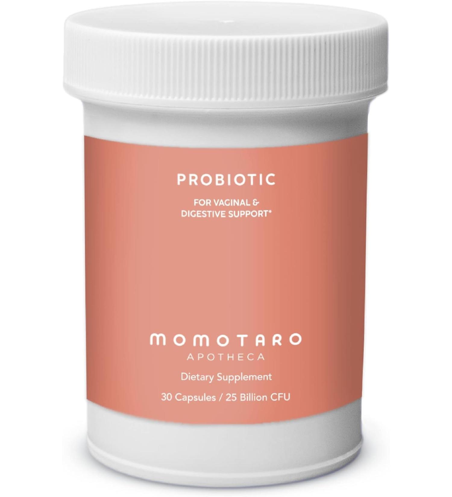 Organic Probiotics for Women - MOMOTARO APOTHECA Vaginal & Digestive Supplement 25 Billion CFU Prebiotics & Lactobacillus - 30 Capsules for Feminine Health - Buy Online on GoSupps.com