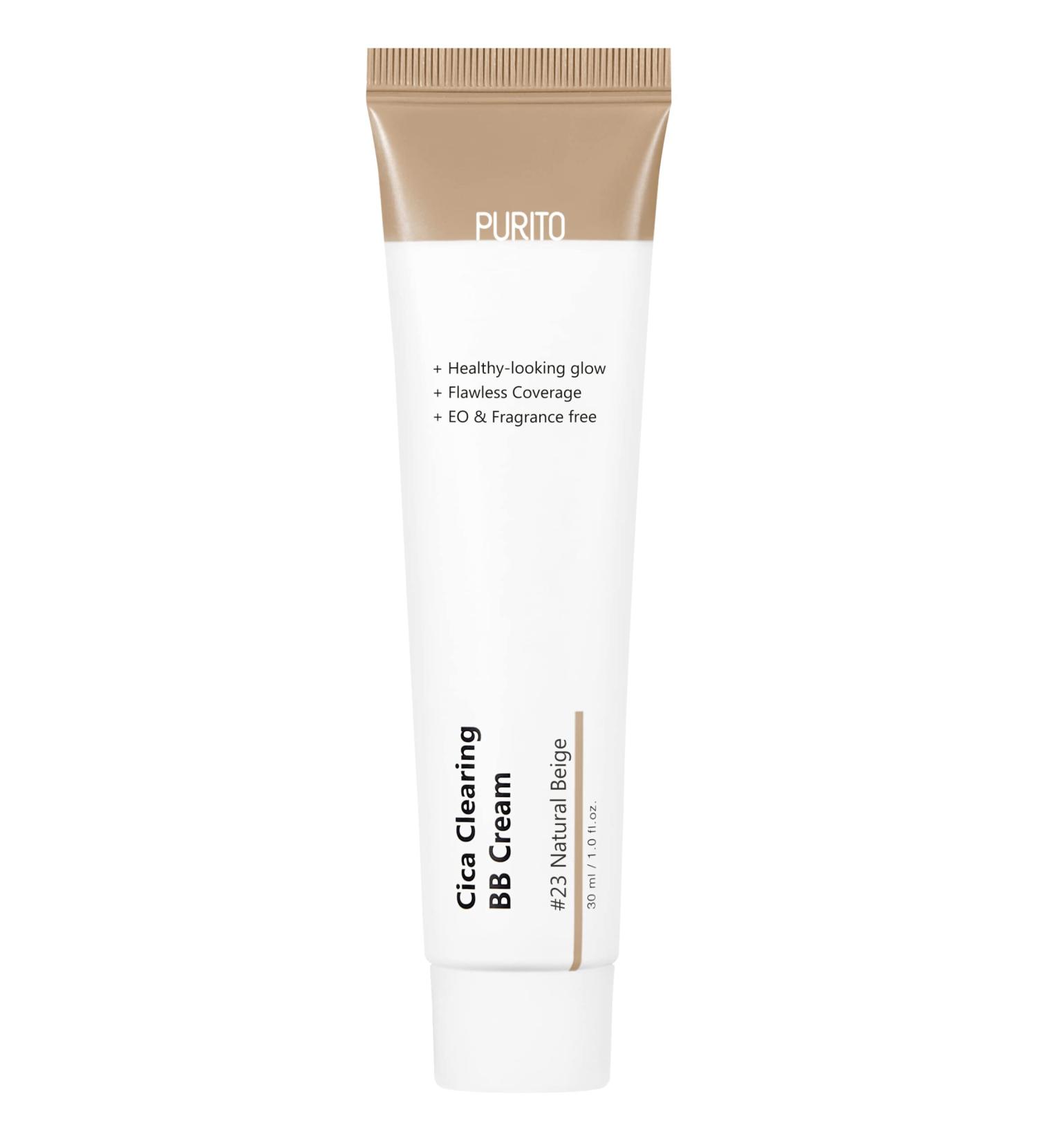 PURITO Cica Clearing BB Cream #23 Natural Beige 1 fl.oz - Vegan & Cruelty-Free - Buy Online on GoSupps.com