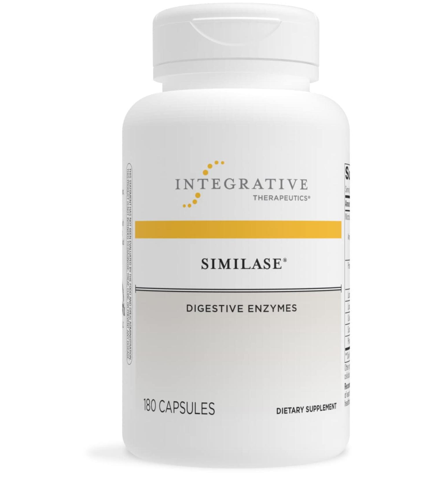 Integrative Therapeutics Similase Digestive Enzymes - 180 Capsules - Dairy Free & Vegan - Buy Online on GoSupps.com