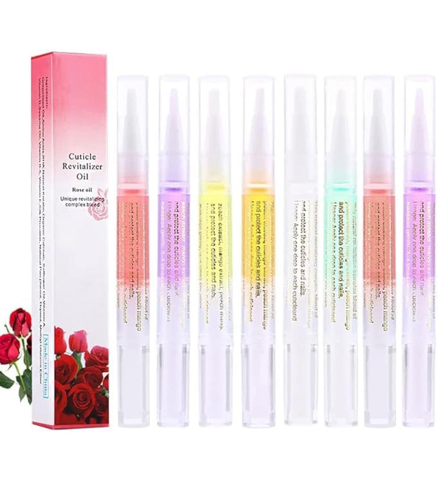 nail oil cuticle pen deep nourishing keratin cuticle oil pen for nails essential for dry skin nail cuticle oil pen suitable for fragile peeling and damaged thin nails.(8pcs Nail Cuticle Oils) - Buy Online on GoSupps.com