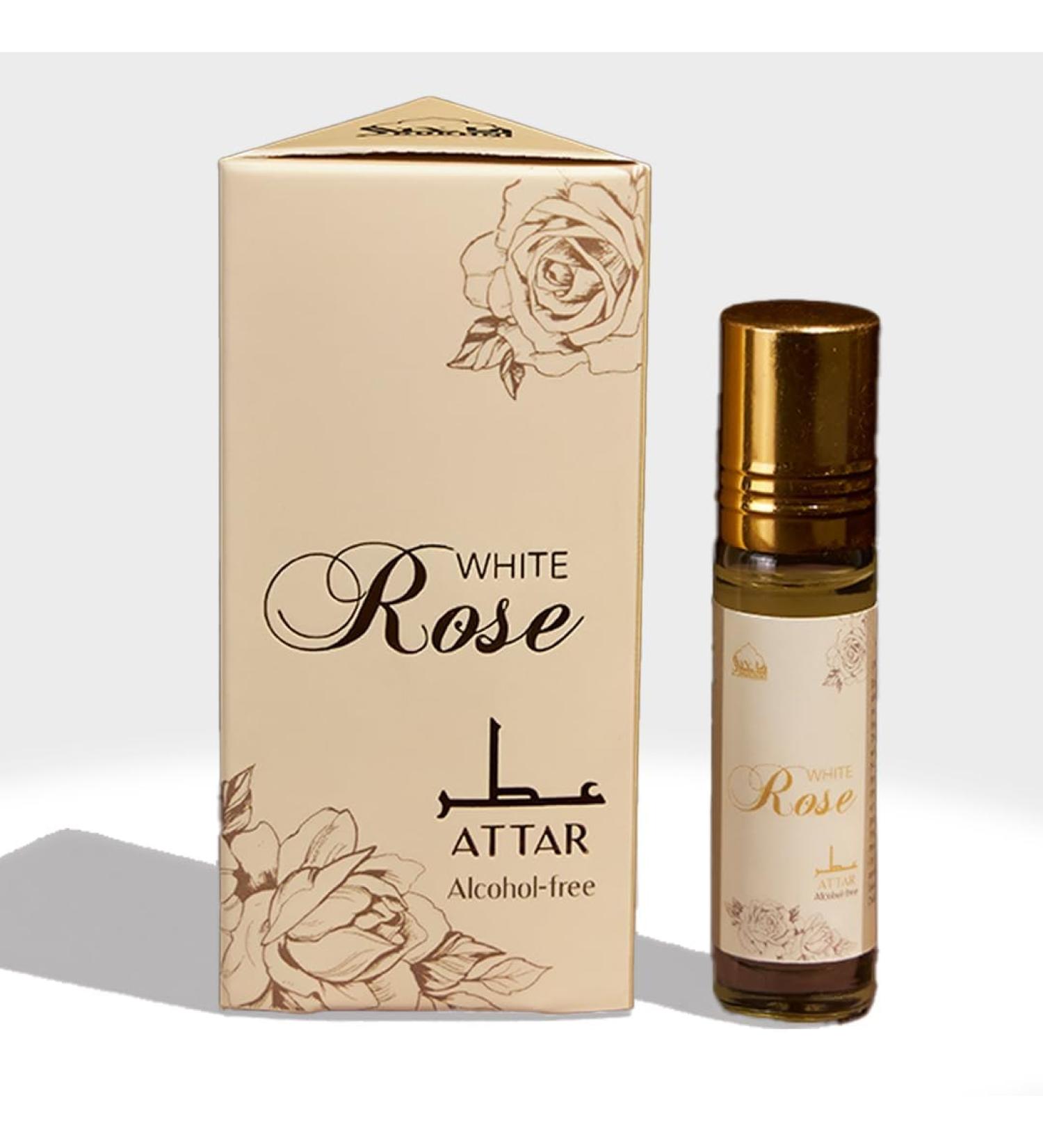 Du.khni Wh.ite Ro.se Attar Oil|Arabic Perfume Oils For Men And Women|100% Pure Ittar Roll On Perfume