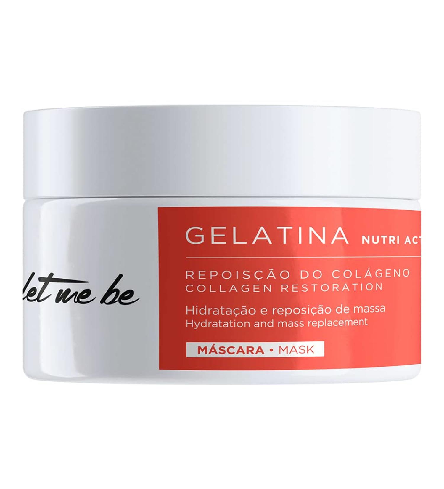 Let Me Be Gelatina Nutri Action Hair Mask 250g - Collagen Restoration for Hydration and Mass Replacement - Buy Online on GoSupps.com