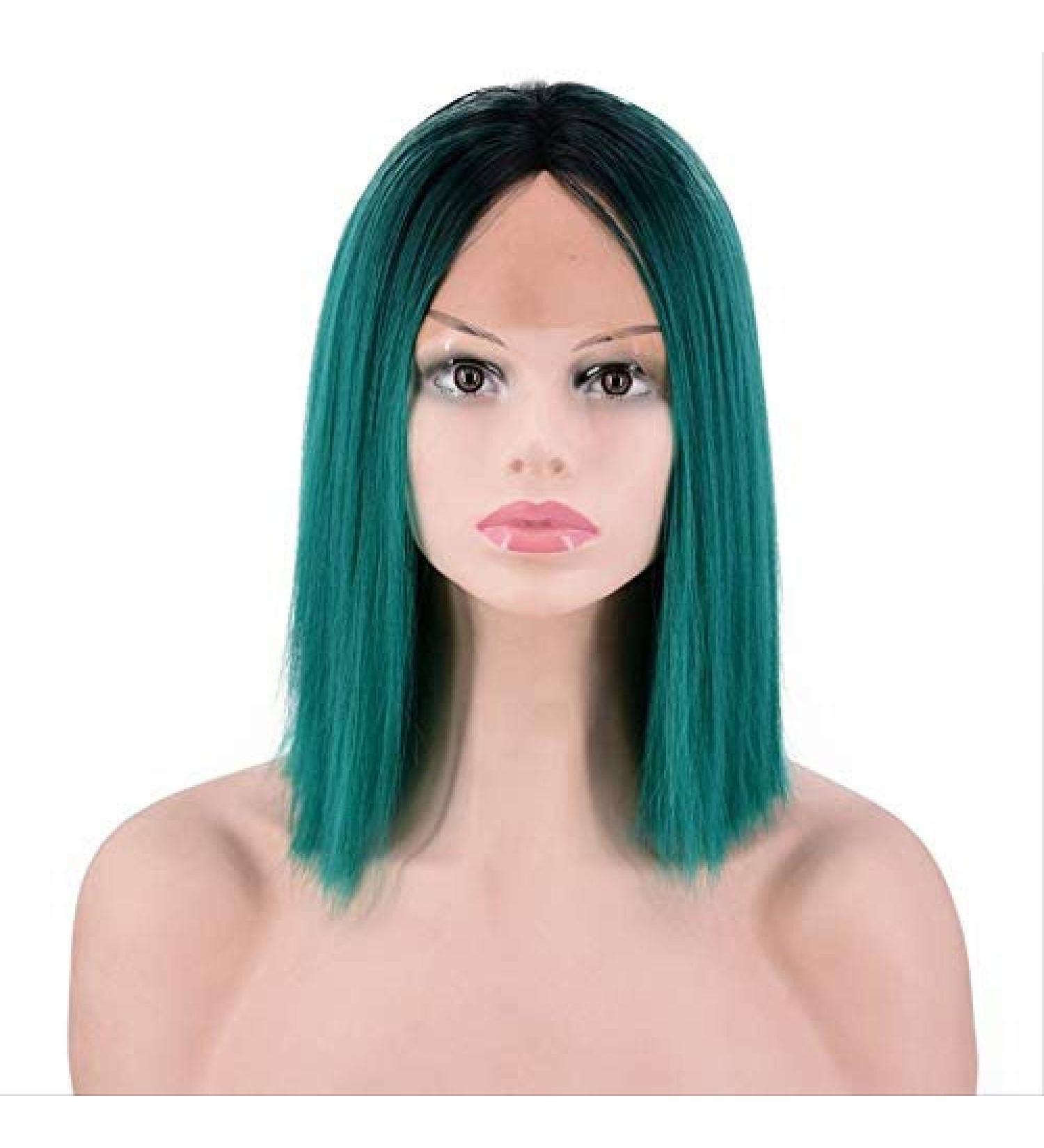 BGHJUE Dark Green Lace Front Wig | Hand Woven Gradient Hair | International Shipping Available - Buy Online on GoSupps.com