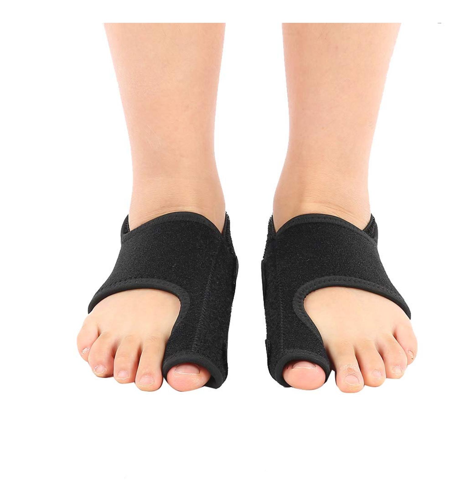 Toe Separator Bunion Corrector 2pcs - Orthopedic Hallux Valgus Straightener & Bunion Splint with Aluminum Bar for Foot Pain Relief - Buy Online on GoSupps.com