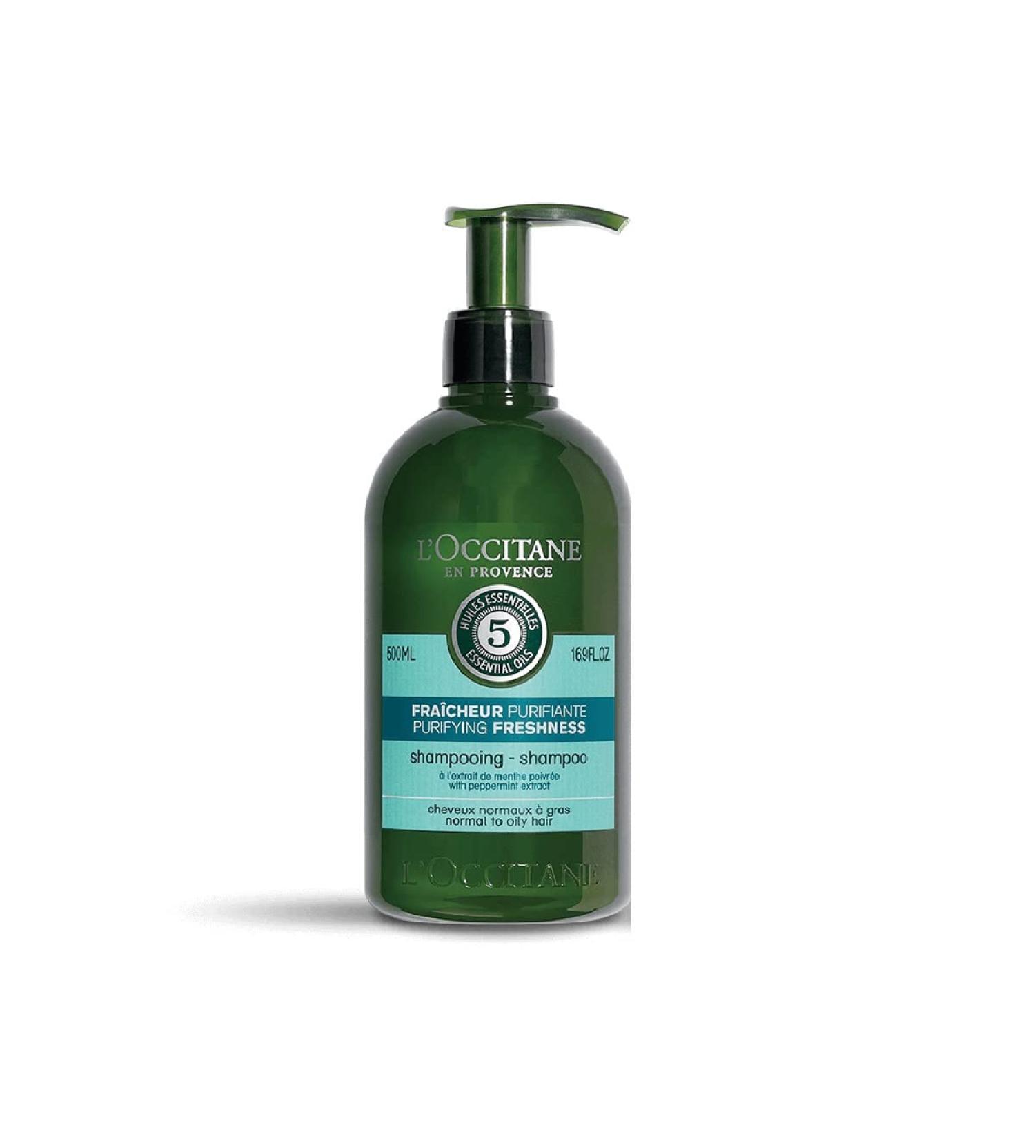 L'Occitane Aromachologie Purifying Freshness Shampoo 16.9 Fl Oz - Revitalize Your Hair with Natural Ingredients - Buy Online on GoSupps.com