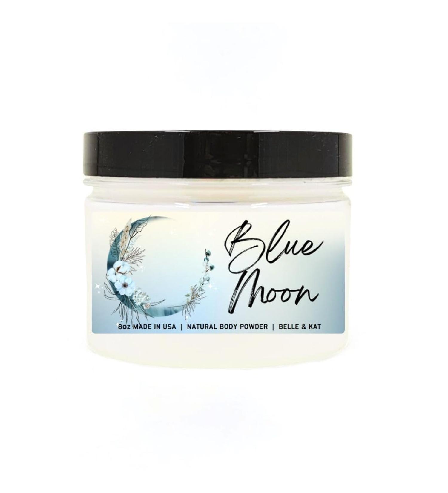 Blue Moon (Moonlight Type) Scented Body Powder for Men & Women Perfume Dusting Powder Bath Powder with Fragrance & Essential Oils Talc Free 8oz Container Made in USA Blue Moon - Moonlight Type (Body Powder) - Buy Online on GoSupps.com