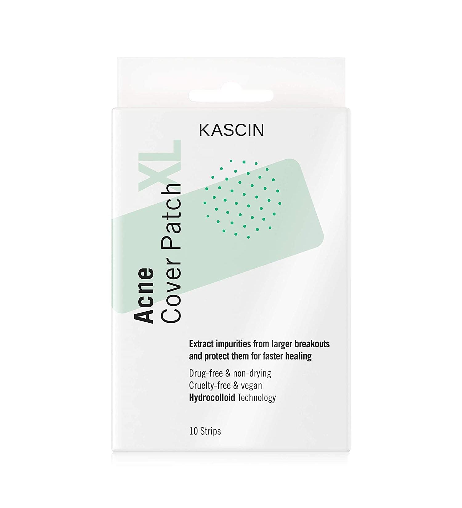 KASCIN Premium Spot Treatment Pimple Patch XL - 10 Hydrocolloid Acne Strips for Body, Larger Breakouts - Korean Made Acne Dots XL - Buy Online on GoSupps.com