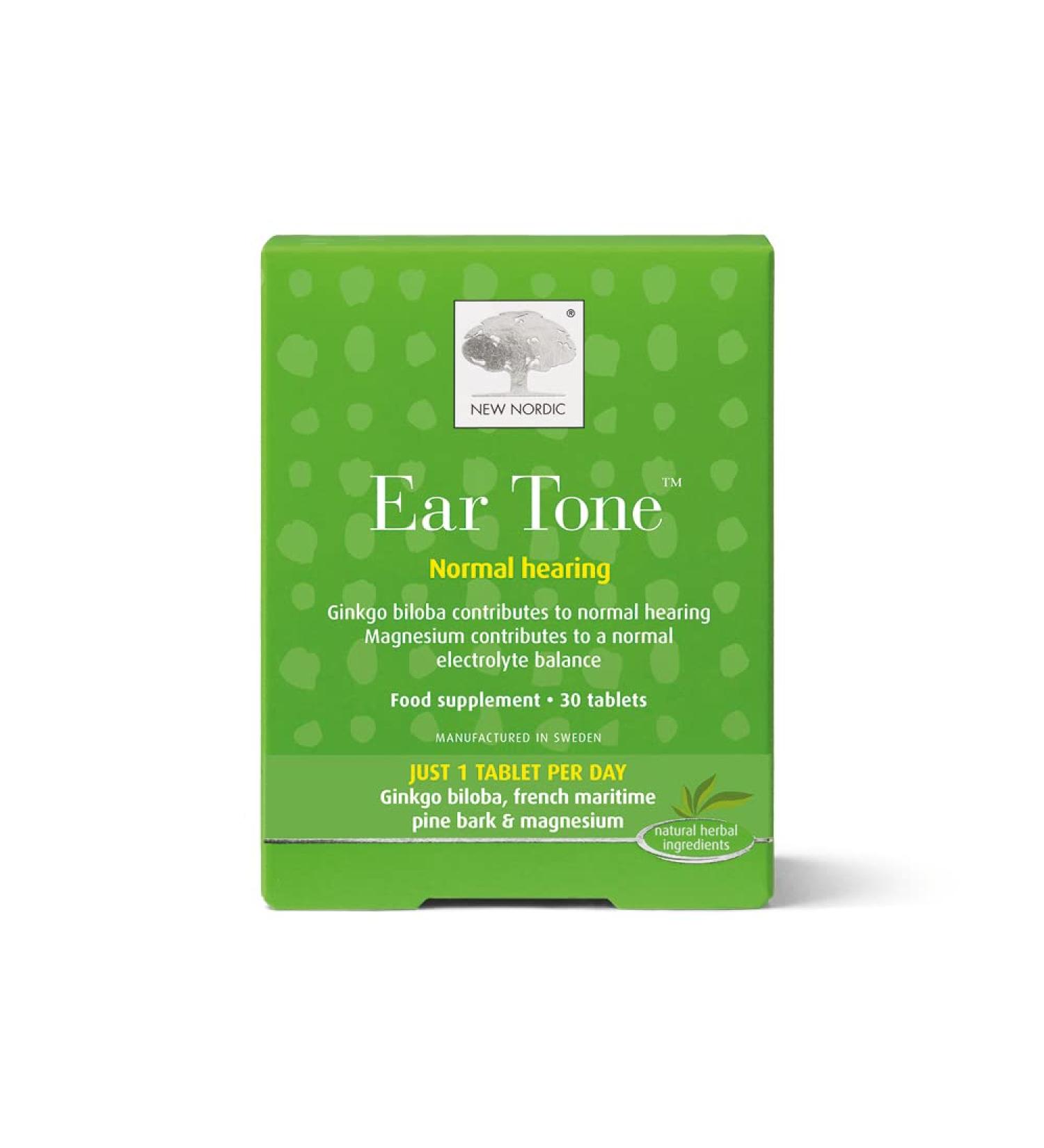 New Nordic Ear Tone Tablets - 30 Tablets for Ear Health Support - Buy Online on GoSupps.com