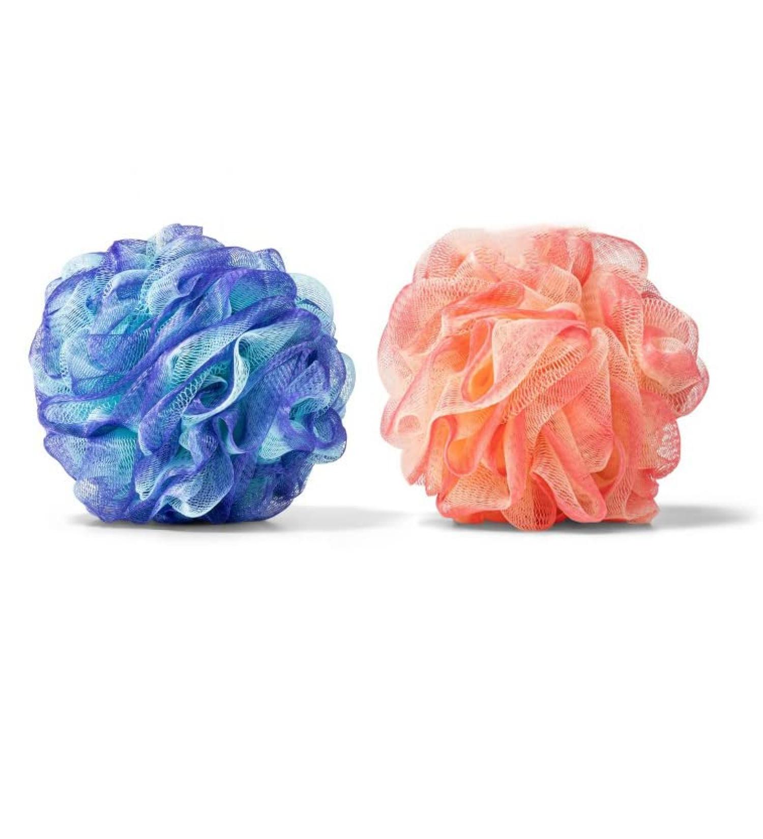 NOTCH 5 inch Super Soft Loofah Set - Long Lasting Bathing Scrubbers for Normal Dry & Sensitive Skin - Pack of 2 - Buy Online on GoSupps.com