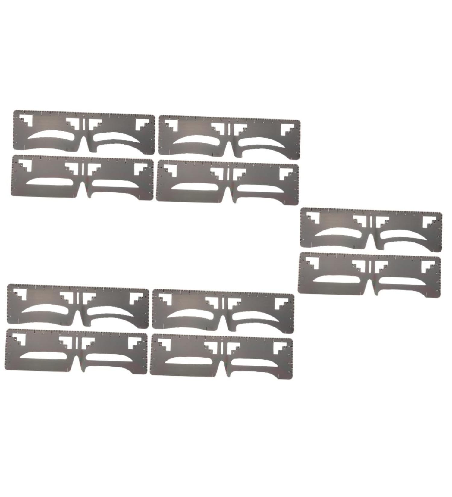 Housoutil 10 Pcs Eyebrow Ruler Makeup Measure Template Brow Mapping Eyebrow Stencil Eyebrow Shape Supplies 20x4.8cmx5pcs As Shownx5pcs - Buy Online on GoSupps.com
