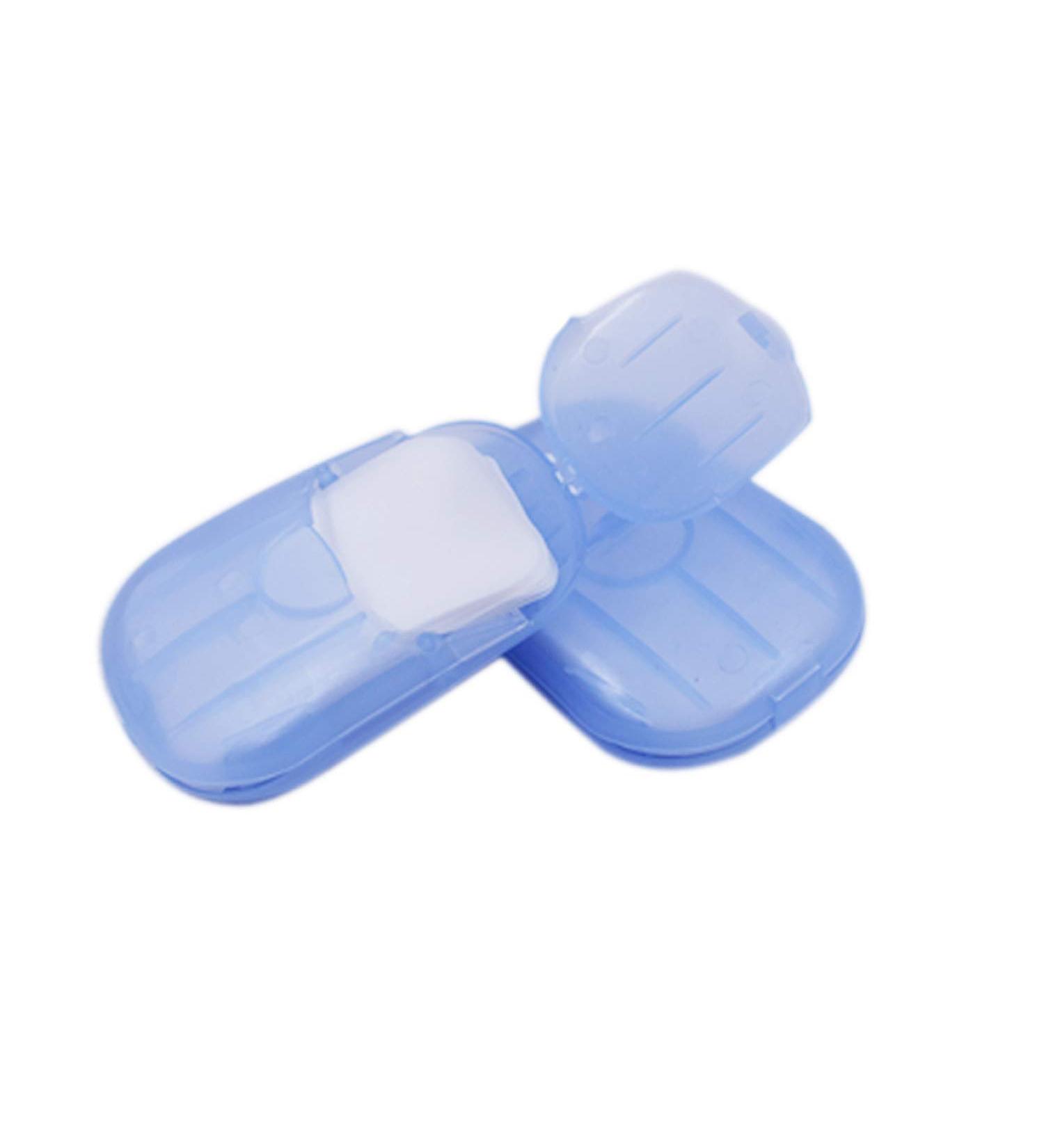 Portable Disposable Travel Soap Sheets - 200 Scented Foaming Paper Soap Sheets for Hiking & Bathing | Eco-Friendly Hand Washing Solution - Buy Online on GoSupps.com