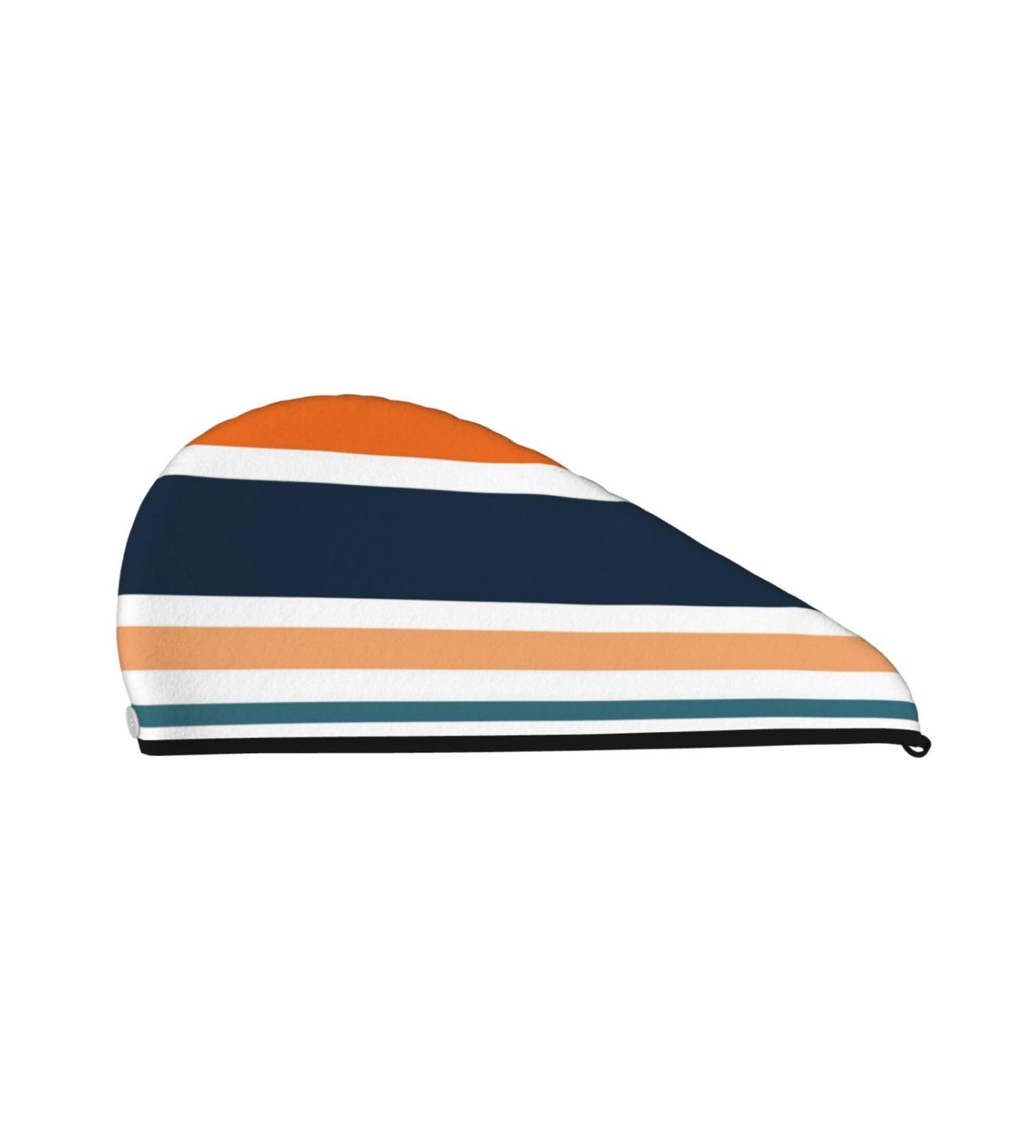 Colorful Pastel Stripes Microfiber Hair Towel - Soft & Super Absorbent Quick Dry Wrap for Long Curly Thick Hair | Ideal for Women - Buy Online on GoSupps.com