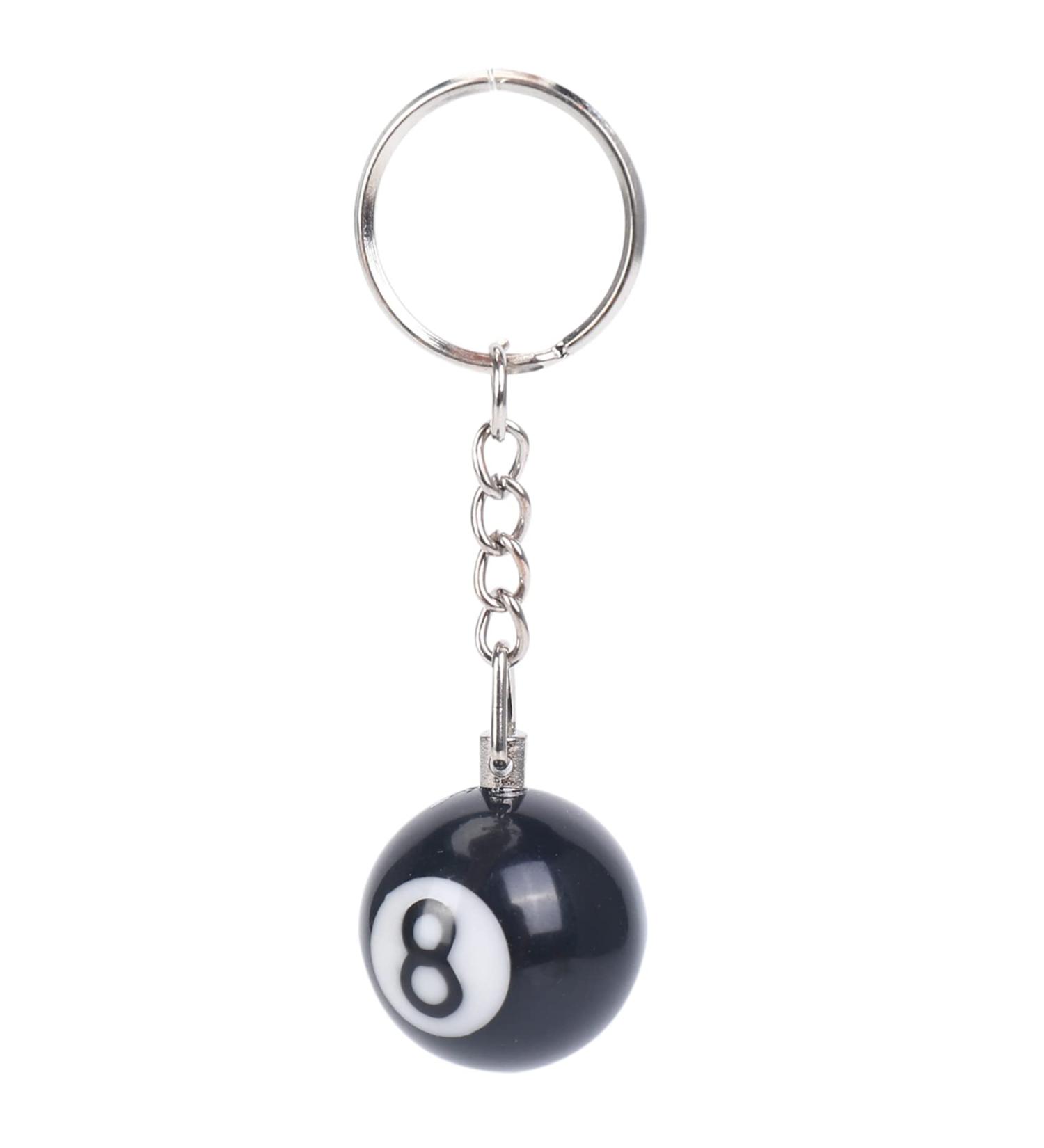 Geieold 2X Billiard Ball Keyring - Lucky Pool Ball Keychain for Pool Lovers | International Shipping Available - Buy Online on GoSupps.com