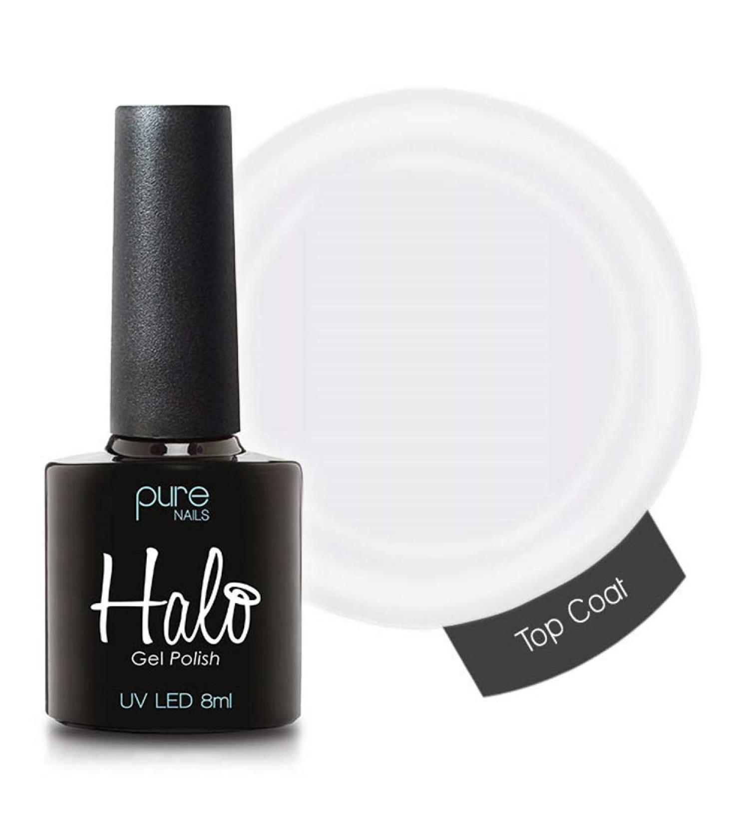 Pure Nails LED/UV Halo Gel Nail Polish - Thick Topcoat 8ml