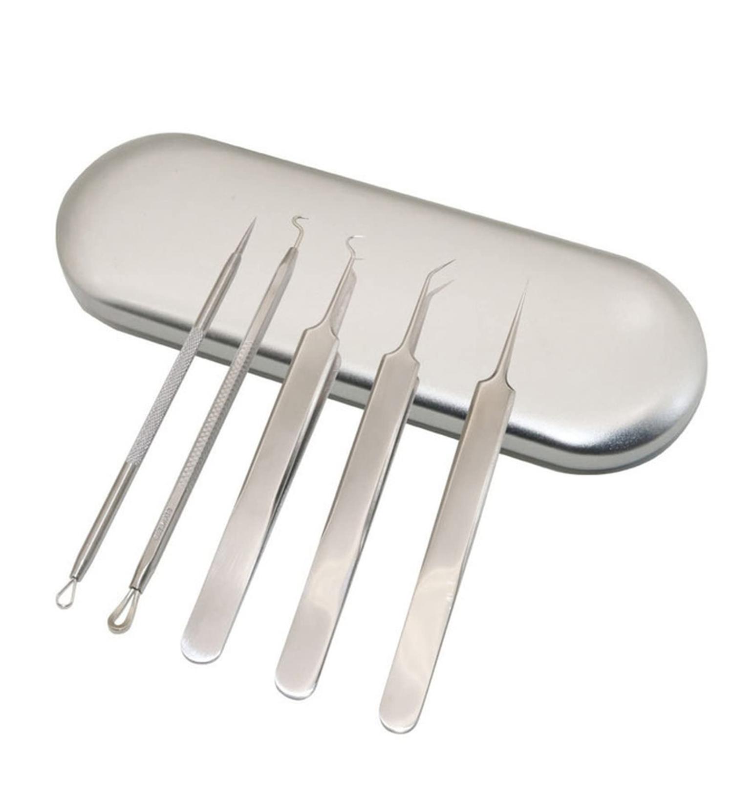 Acne Needle Set - 5/10 Stainless Steel Pimple & Blackhead Remover Tools | Effective Acne Treatment - Buy Online on GoSupps.com