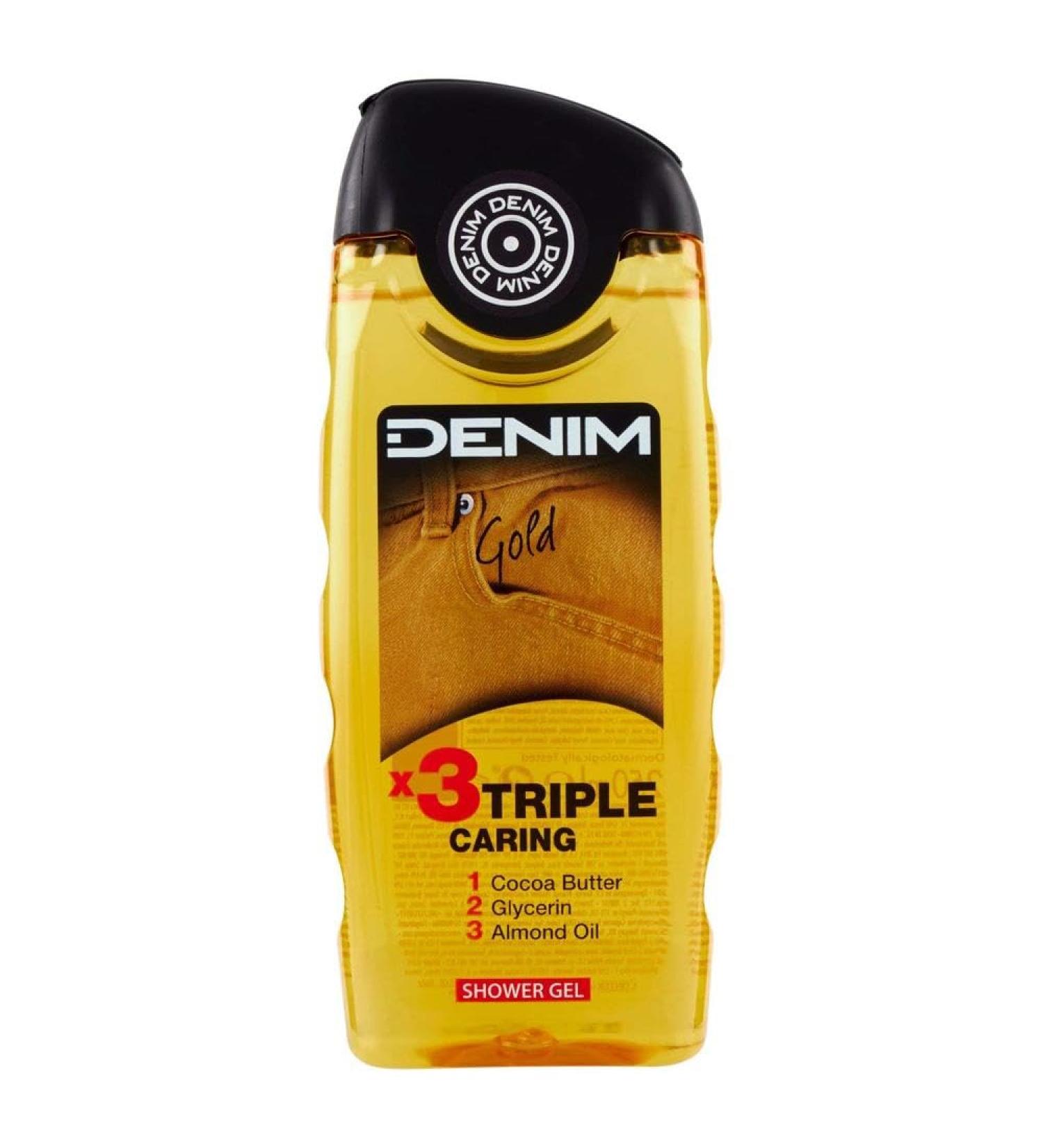 Denim Gold Shower 250 ml - Luxury Fragrance for Men | International Shipping Available - Buy Online on GoSupps.com