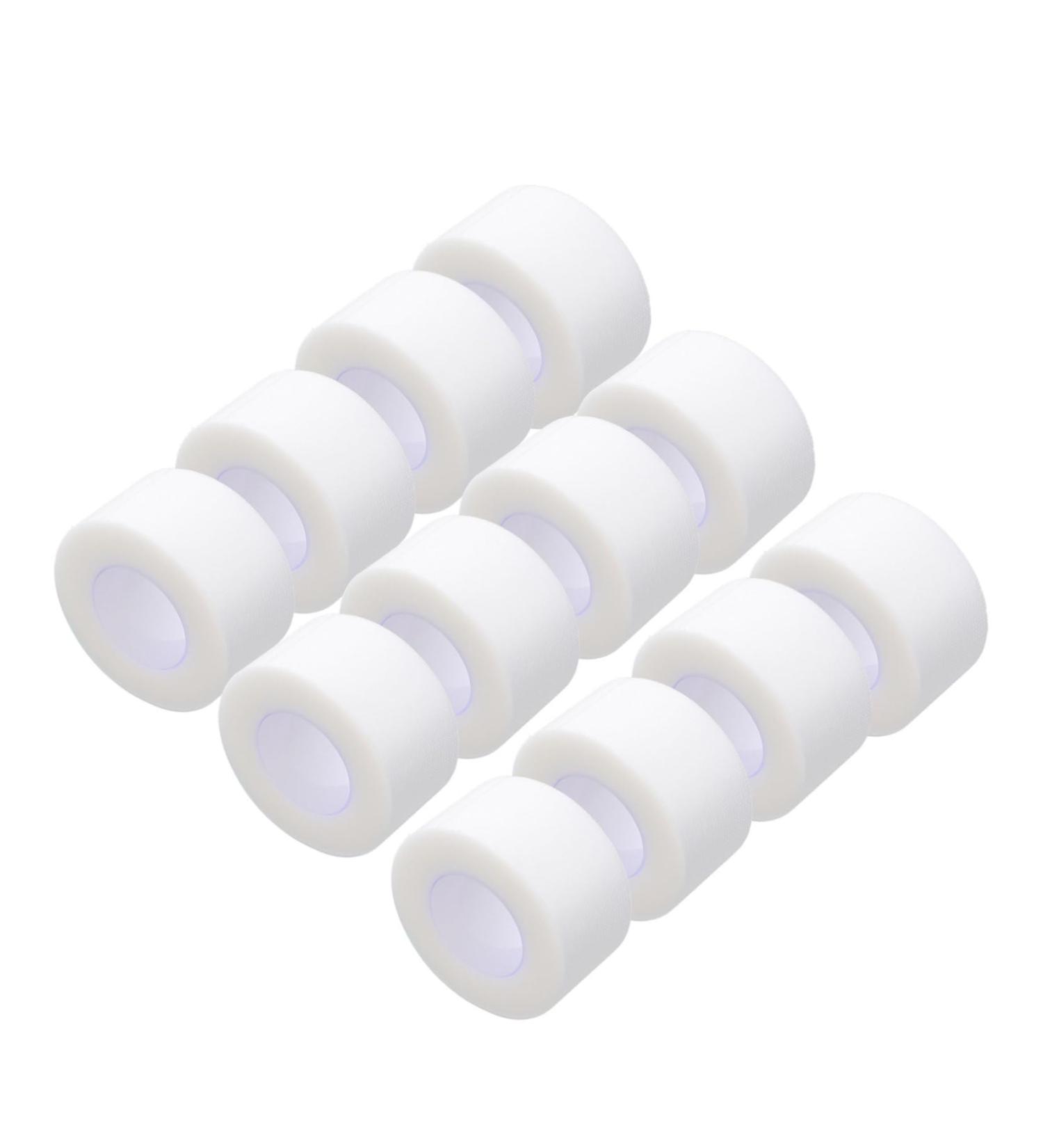 12 Rolls Cloth Tape - Hospital Supplies Anti-Snore Adhesive Infusion Fixator Breathable & Clear - Best for Medical Use - Buy Online on GoSupps.com