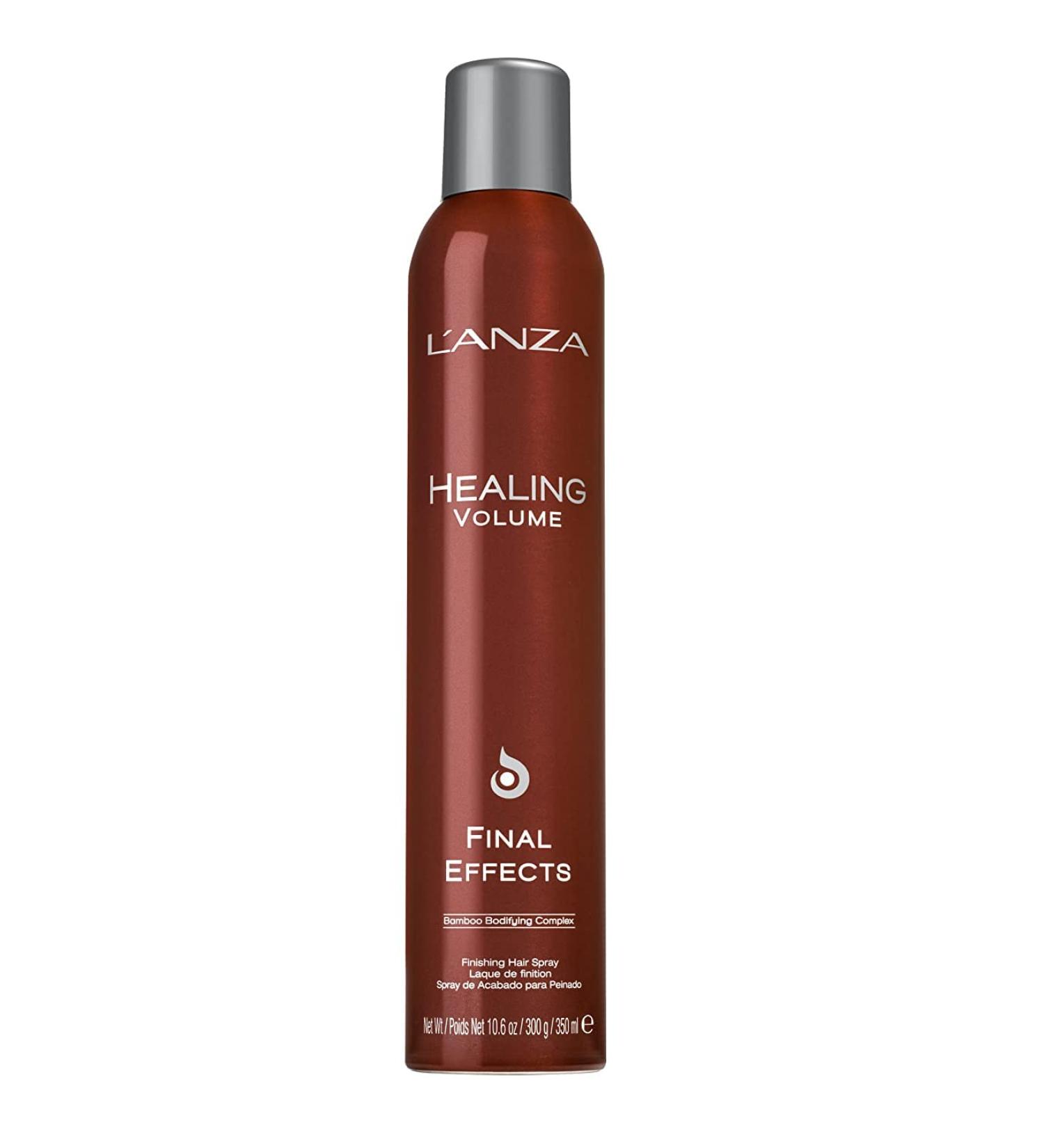 L'ANZA Healing Volume Final Effects Hair Spray - Strong Hold for Shine, Volume & Thickness - Bamboo Bodifying Complex & Keratin - 10.6 Fl Oz - Buy Online on GoSupps.com