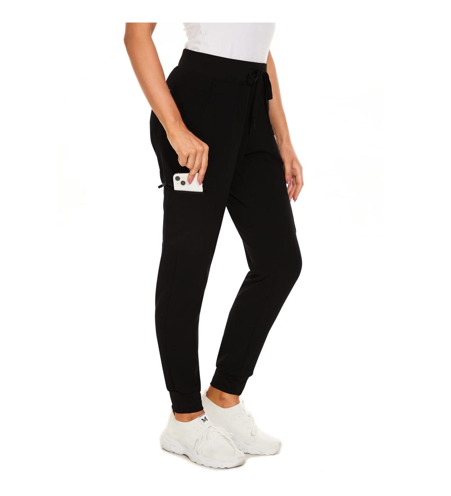 Women's Slim Fit Anti-Wrinkle Jogger Scrub Pants - Small Black | Shop Now - Buy Online on GoSupps.com