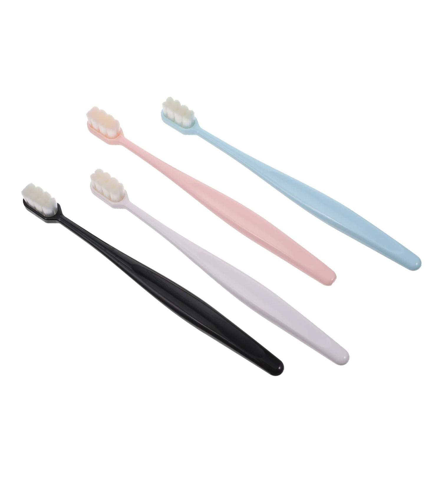 Ipetboom Soft Children's Toothbrush Set - 4 Travel-Friendly Super Soft Toothbrushes for Gentle Oral Care - Buy Online on GoSupps.com