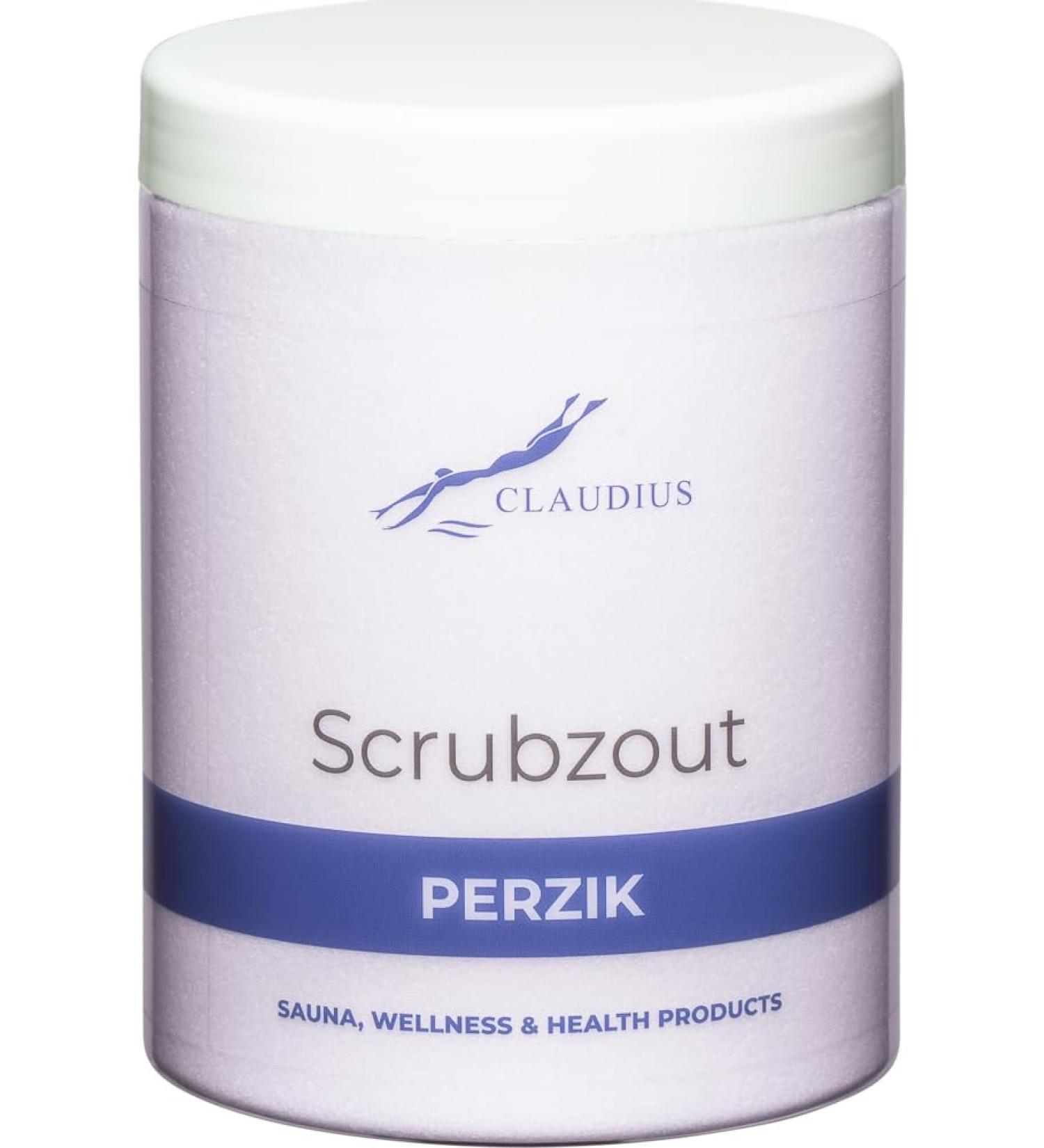 Claudius Scrub salt Peach in handy jar 1250 grams