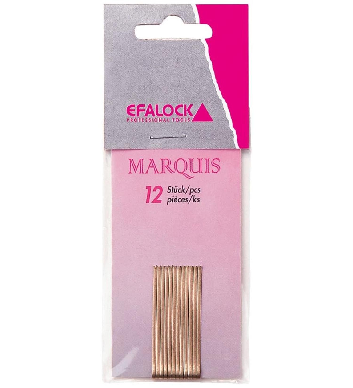 Efalock Professional Marquis hair clips 7 cm gold pack of 2 (2x 12 pieces)