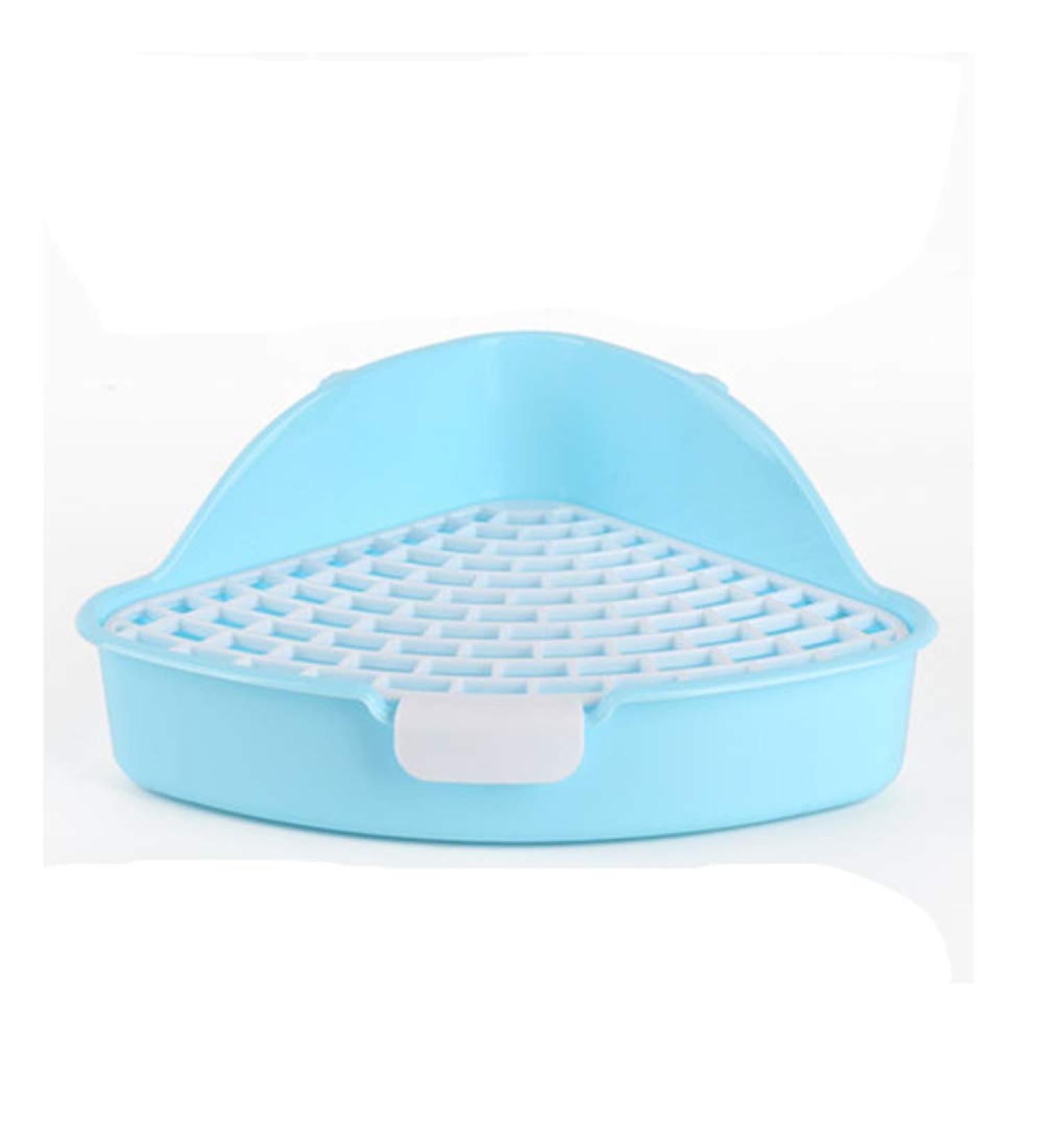 Triangle Potty Trainer Corner Litter Box for Small Pets - Rubyhome Blue - Buy Online on GoSupps.com